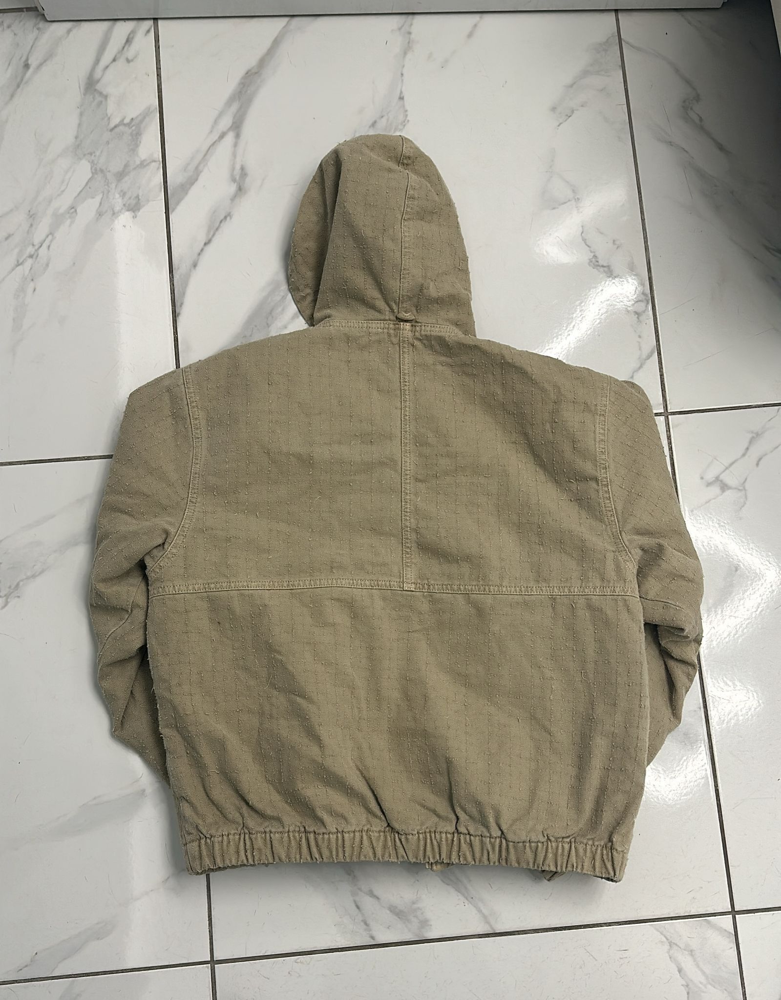 Stussy × Vintage Stussy Work Canvas Needle Punch Jacket Khaki Size Medium Size US M / EU 48-50 / 2 - 3 Thumbnail