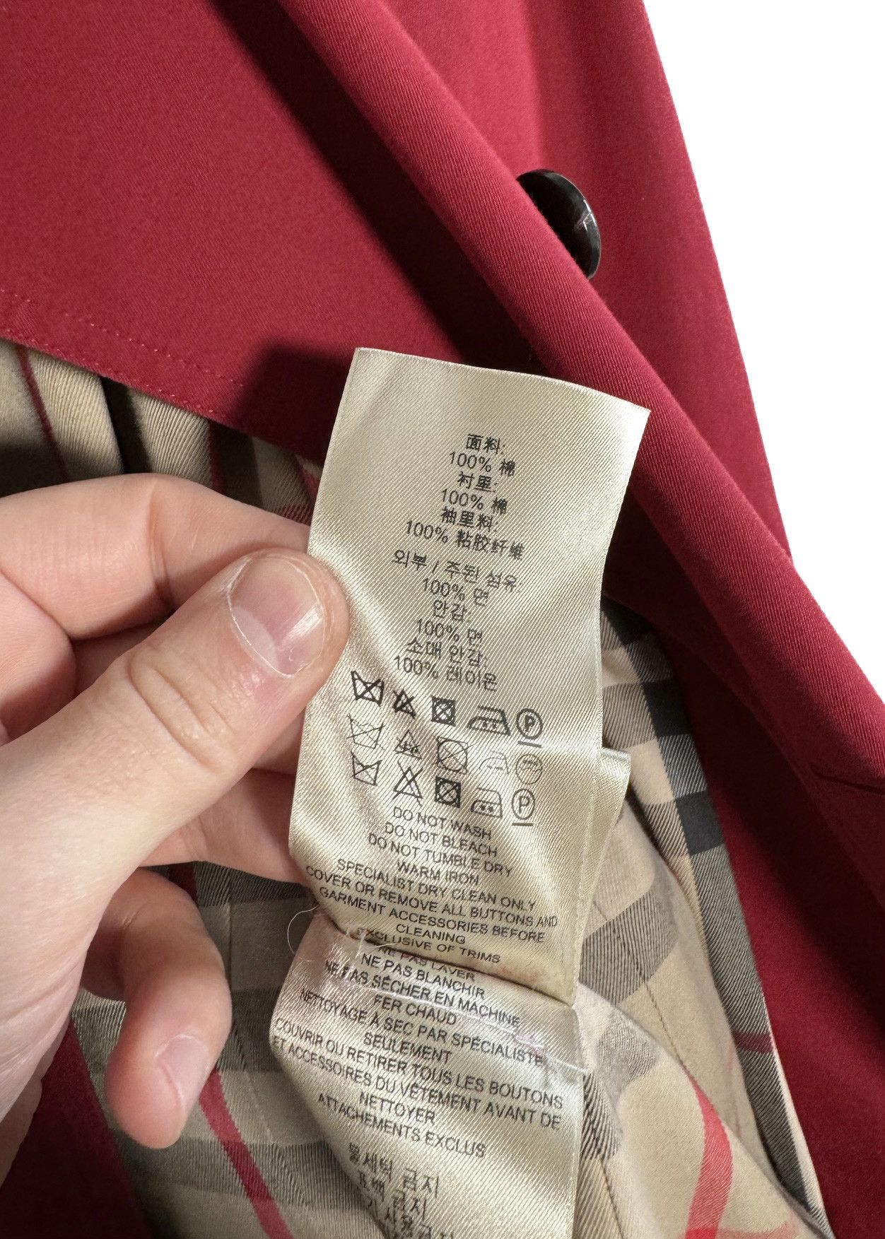 Burberry Burberry The Sandringham Red Double Breasted Trench Coat Size S / US 4 / IT 40 - 9 Thumbnail