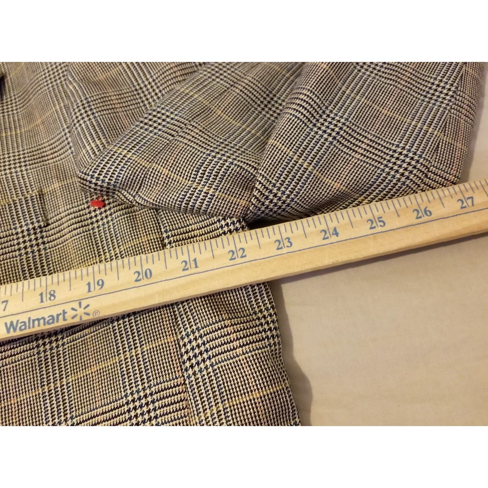 Vintage Alan Flusser Mens Blazer 44L Silk Wool Jacket Khaki Size 44R - 4 Thumbnail