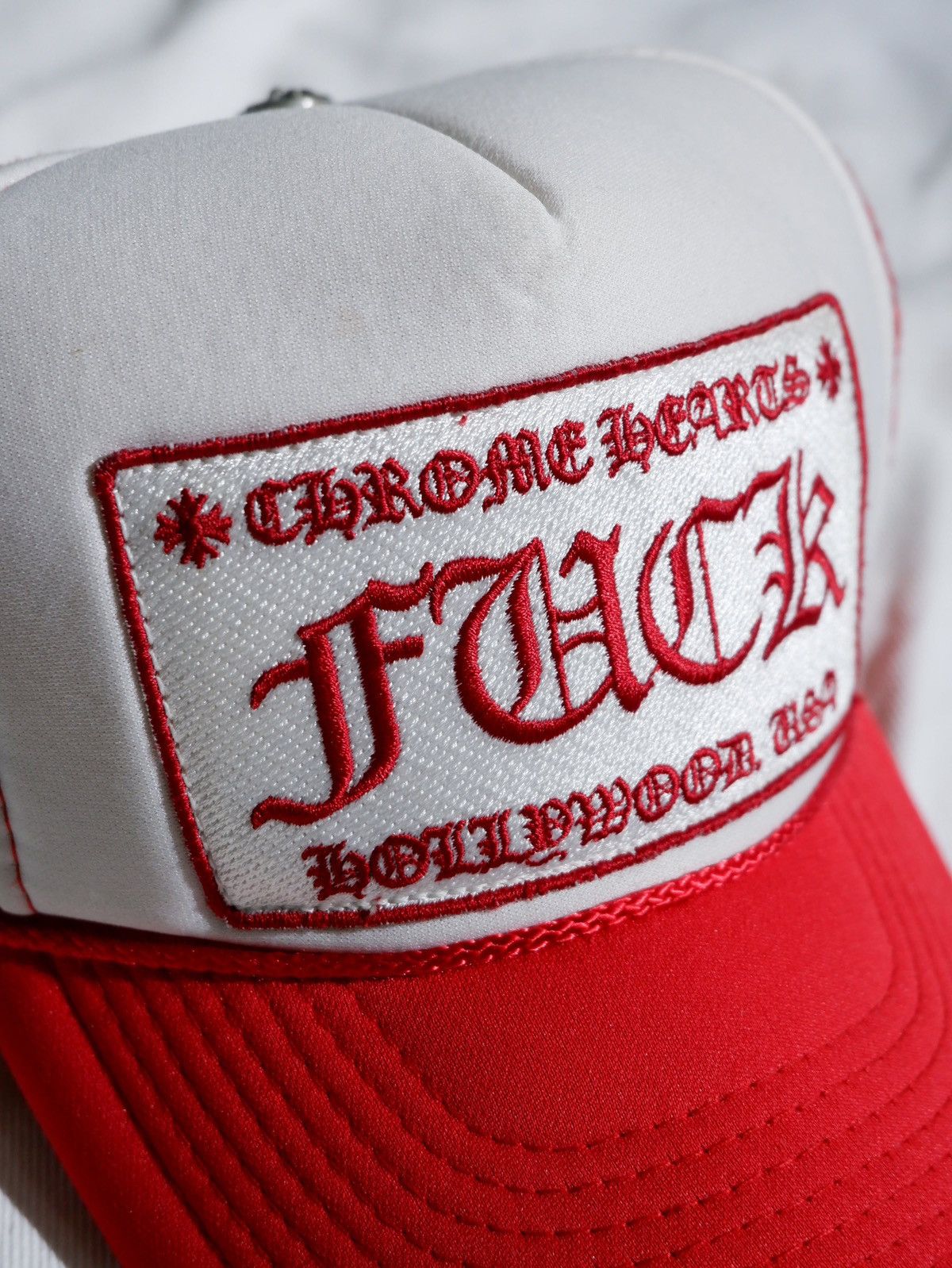 Chrome Hearts Vintage 90s Chrome Hearts F*CK Trucker Hat Size ONE SIZE - 2 Thumbnail