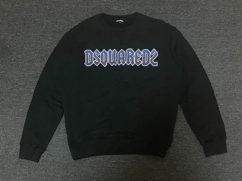 Dsquared2 DSquared2 Black Logo Sweatshirt-yf Size US M / EU 48-50 / 2 - 1 Thumbnail