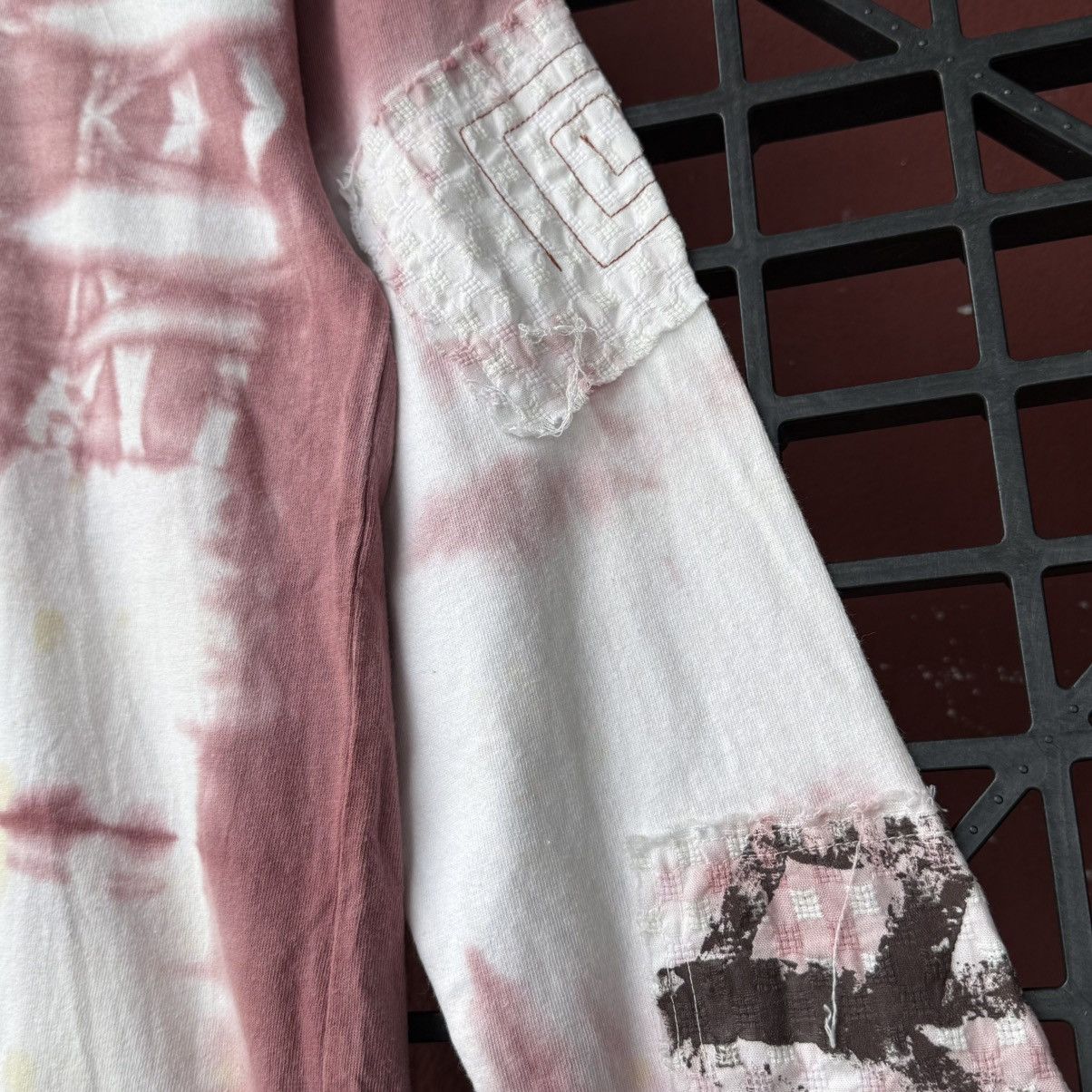 Japanese Brand Tie-Dye Stitching Boro Patches Long Sleeve Tee Size US M / EU 48-50 / 2 - 8 Thumbnail