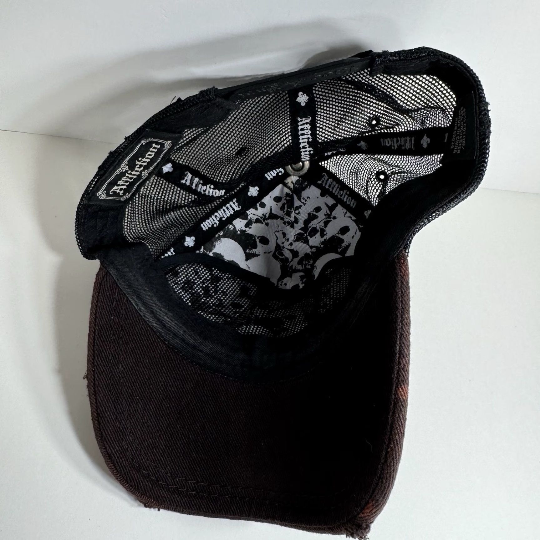 Affliction Affliction Hat Snapback Trucker Distressed Embroidered EST. 1946 Cap Aficianados Size ONE SIZE - 3 Thumbnail