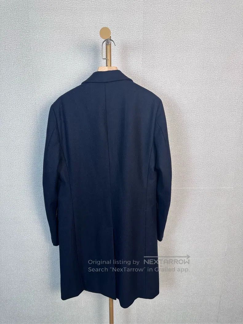 Hermes Hermes Navy Blue Overcoat Size 50R - 2 Thumbnail