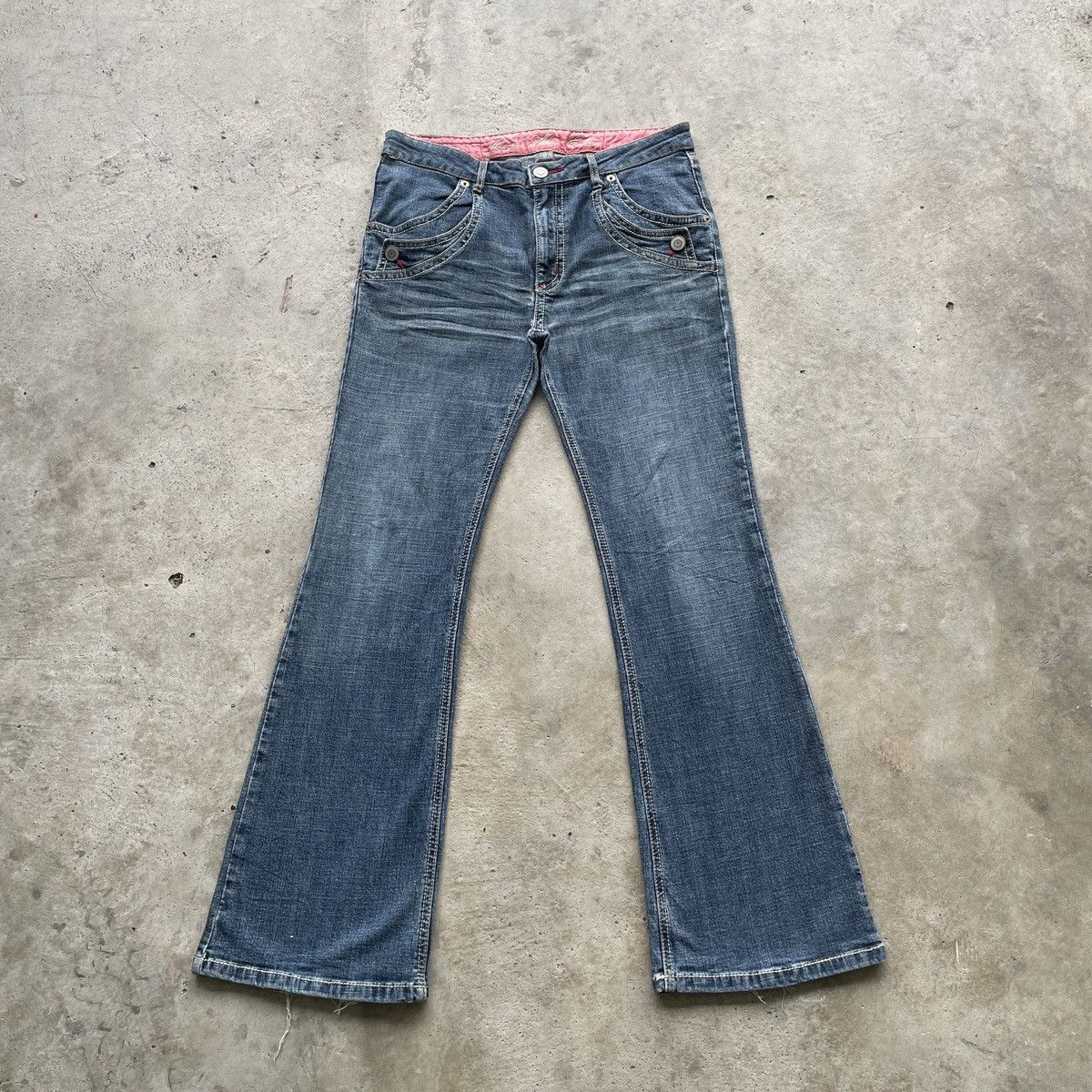If Six Was Nine W32 Vintage Japan Flare Denim Faded Bootcut Jeans Pants Size US 32 / EU 48 - 2 Thumbnail