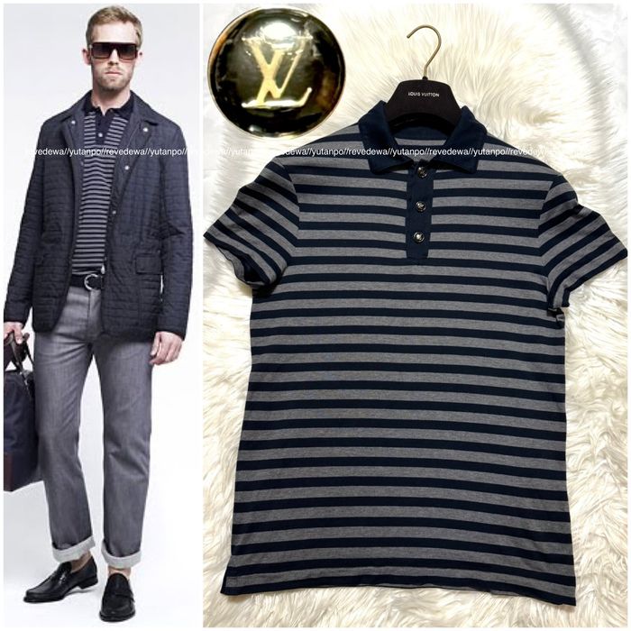 Louis Vuitton Lookbook Louis Vuitton LV Stone Border Knit Polo