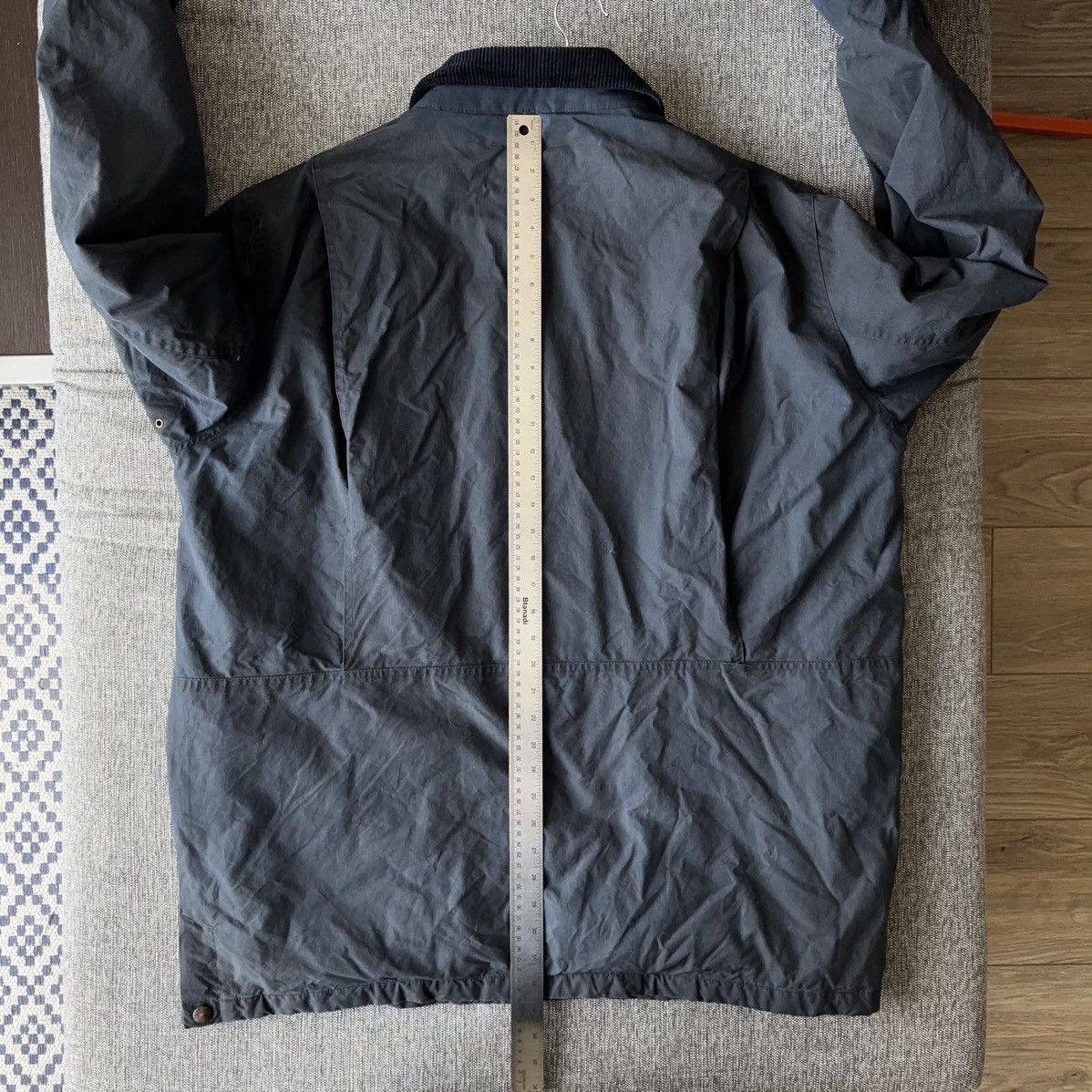 Polo Ralph Lauren Vintage Oilcloth Waxed Cotton Jacket Navy Barn Coat Field Size US XL / EU 56 / 4 - 19 Thumbnail
