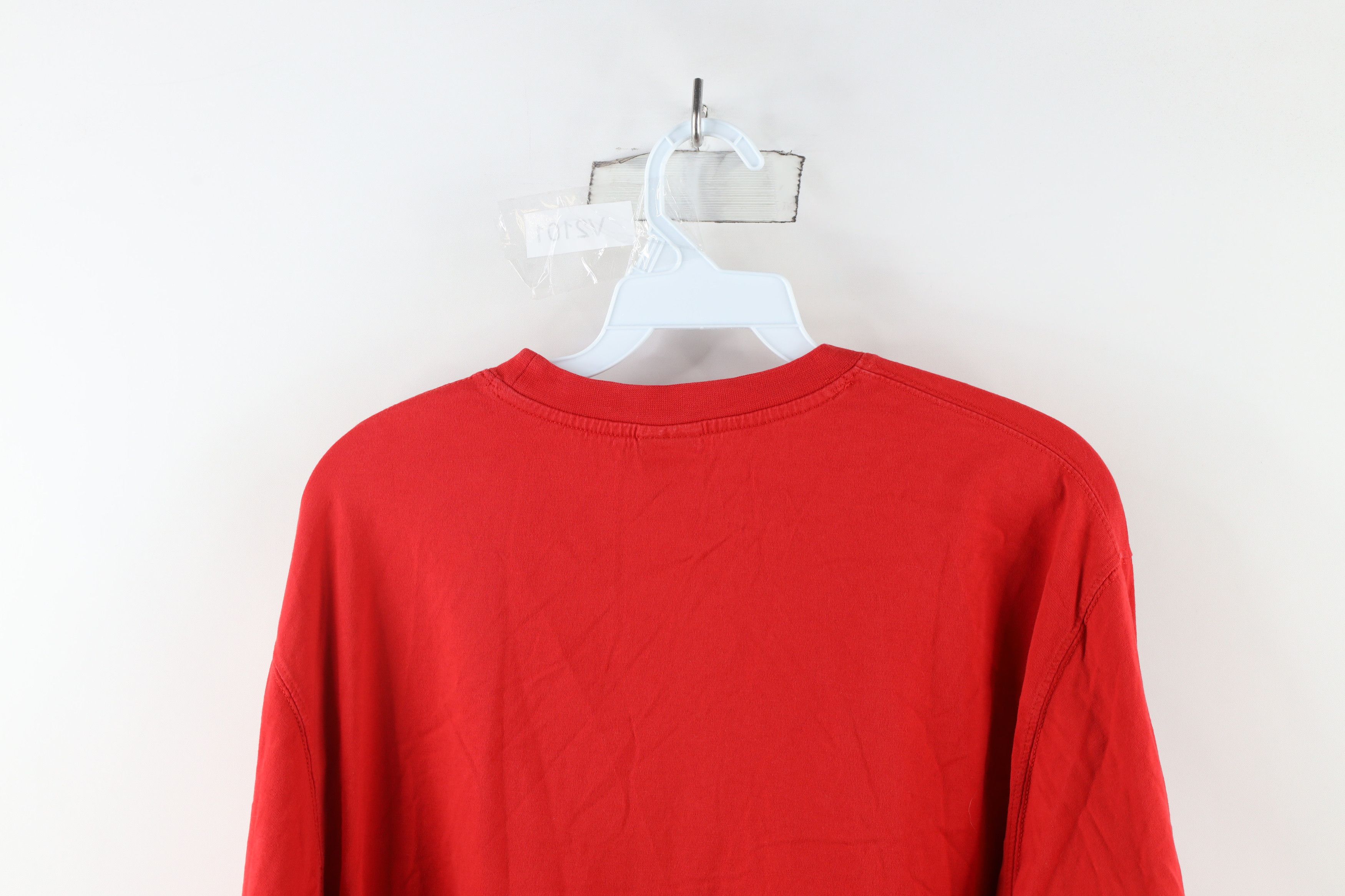 Oakley Vintage Oakley Big Logo Long Sleeve T-Shirt Red Cotton Size US M / EU 48-50 / 2 - 8 Thumbnail