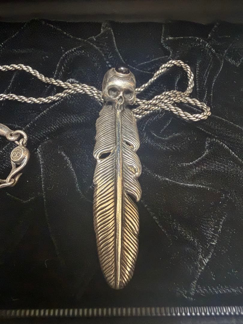 Magical Design × Number (N)ine N(N) x Magical Design Skull Feather Necklace Size ONE SIZE - 5 Thumbnail