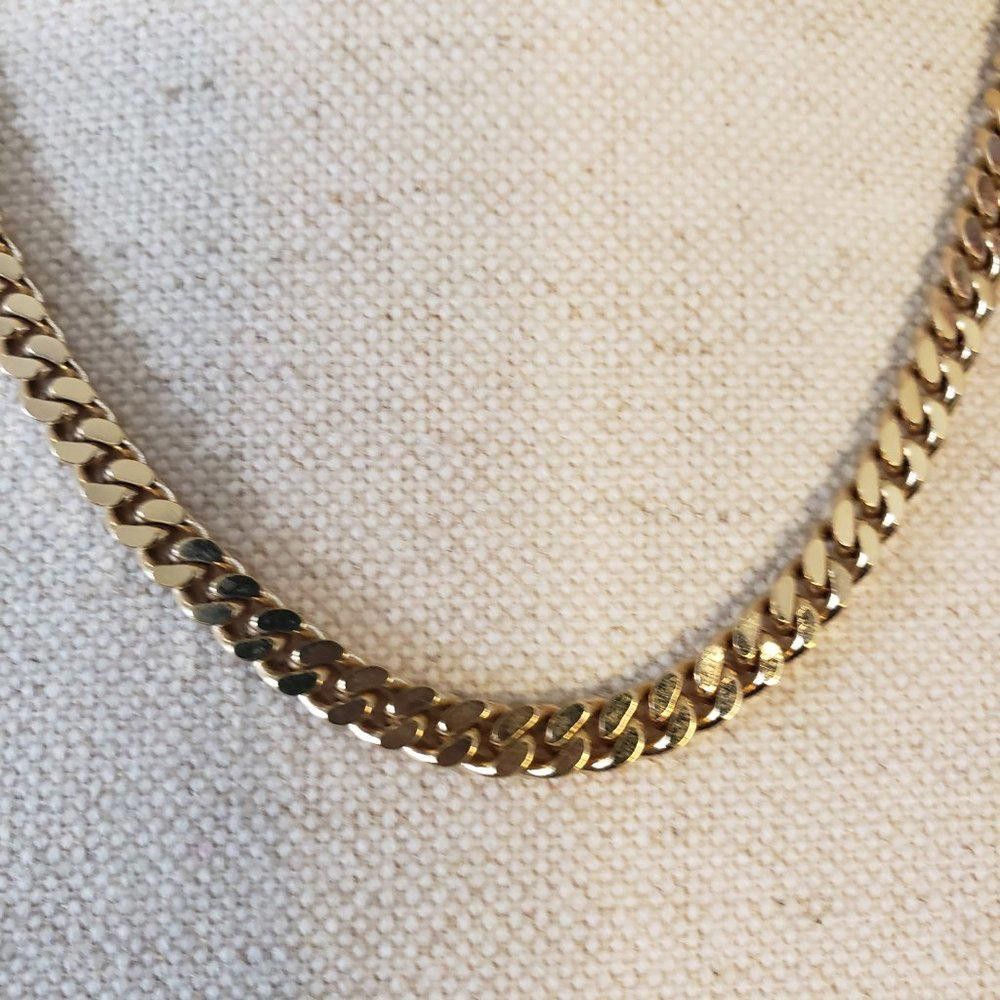Designer 24kt Gold Filled Cuban Link 18" Necklace Size ONE SIZE - 2 Thumbnail