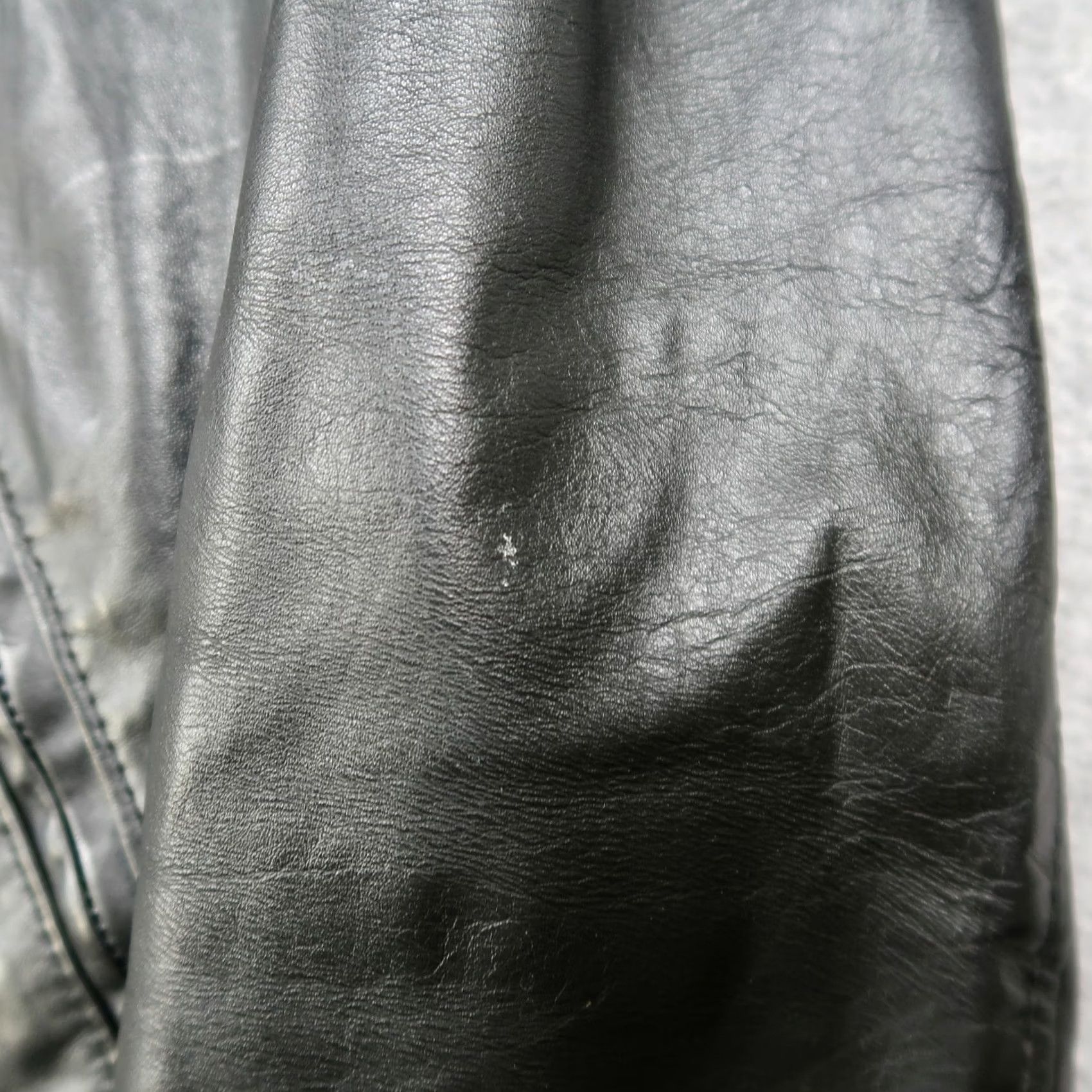 Vintage VINTAGE Motorcycle Jacket Black 60s Leather Zip Men’s Size 38 Biker Easy Rider Size US XXS / EU 40 - 4 Thumbnail