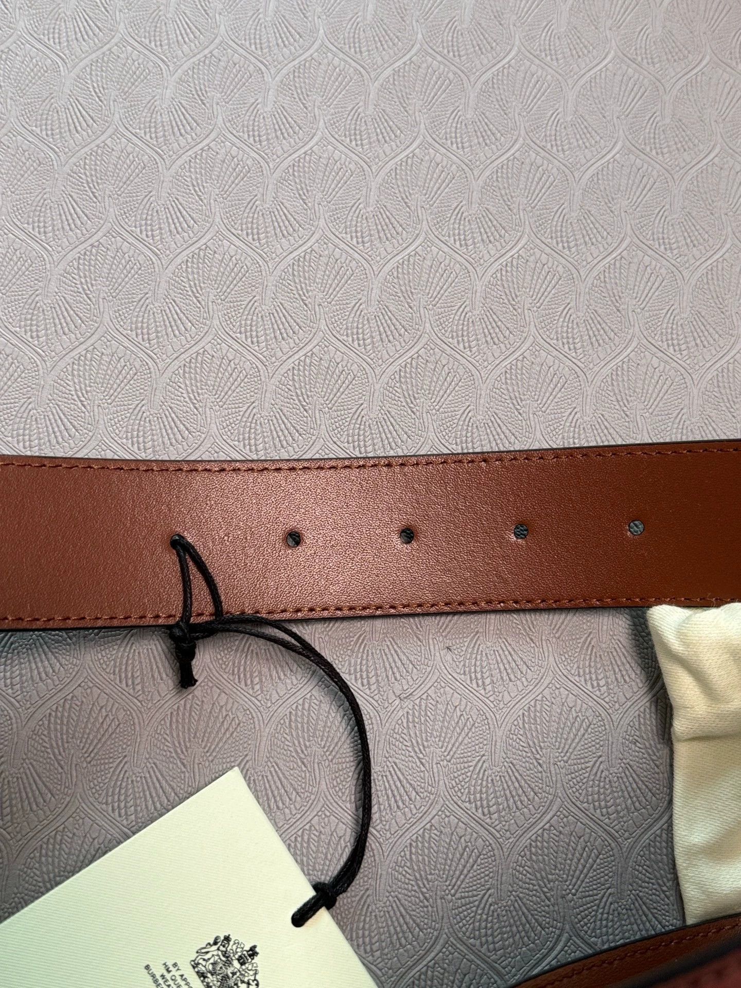 Burberry Burberry Men's Brown Check Monogram Buckle Belt Size ONE SIZE - 6 Thumbnail