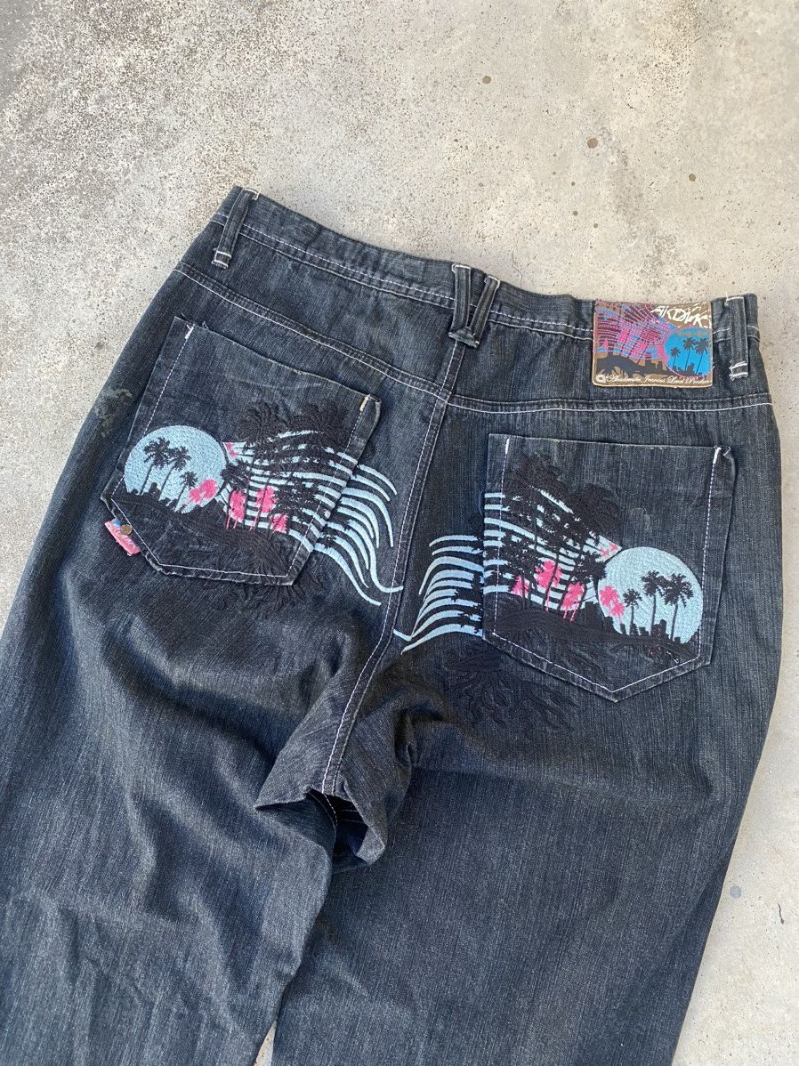 Akademiks 2000s Akademiks Baggy y2k Jnco affliction Jeans Styled Size US 36 / EU 52 - 2 Thumbnail