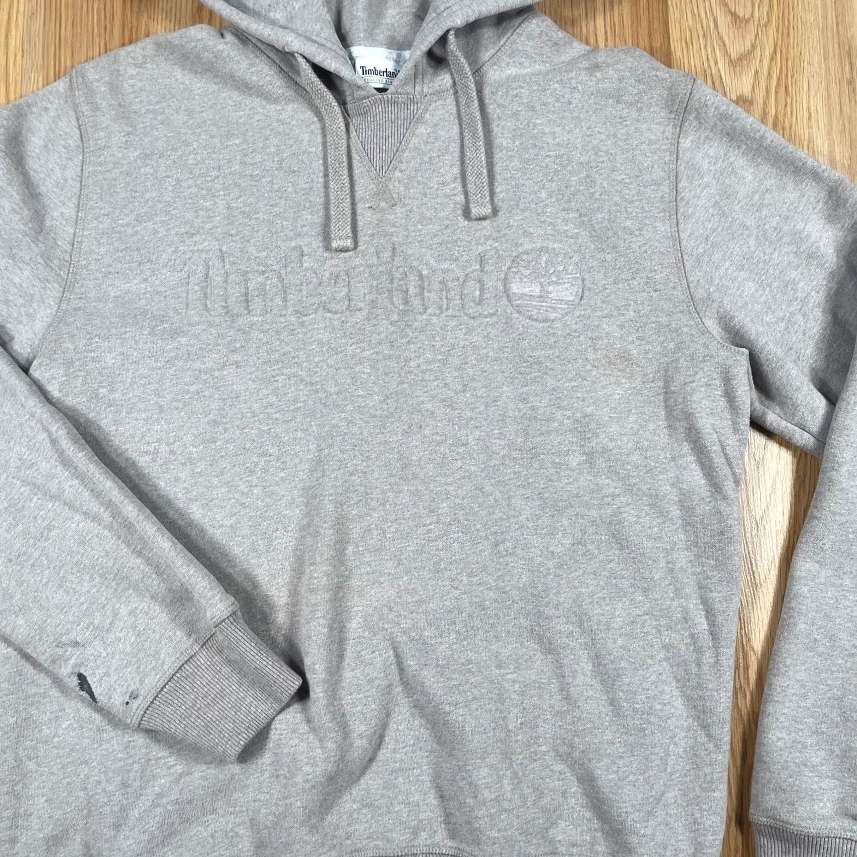 Timberland Timberland Hoodie Mens M Gray Pullover Cotton Polyester Knit Sweatshirt Size US M / EU 48-50 / 2 - 2 Thumbnail