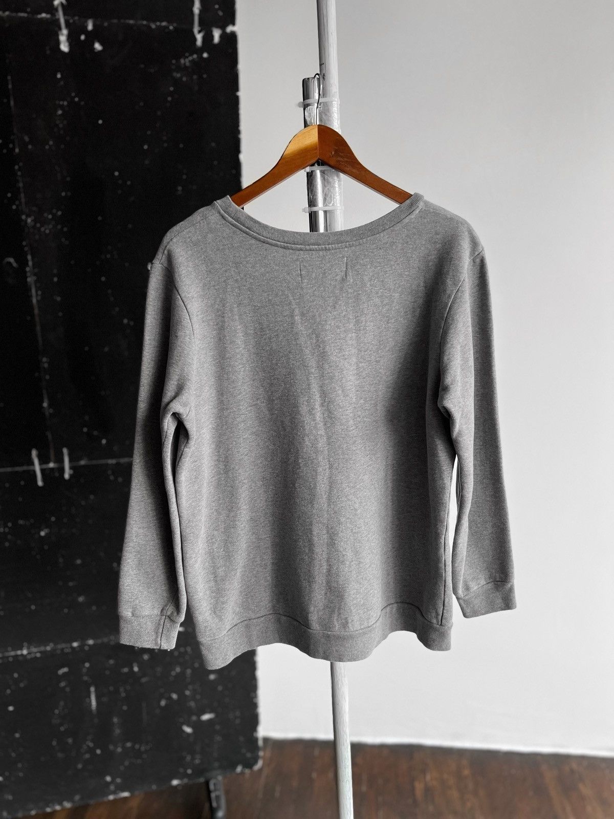 Calvin Klein × Designer Calvin Klein Jeans Gray Long Sleeve Big Print Sweatshirt Size M / US 6-8 / IT 42-44 - 3 Thumbnail