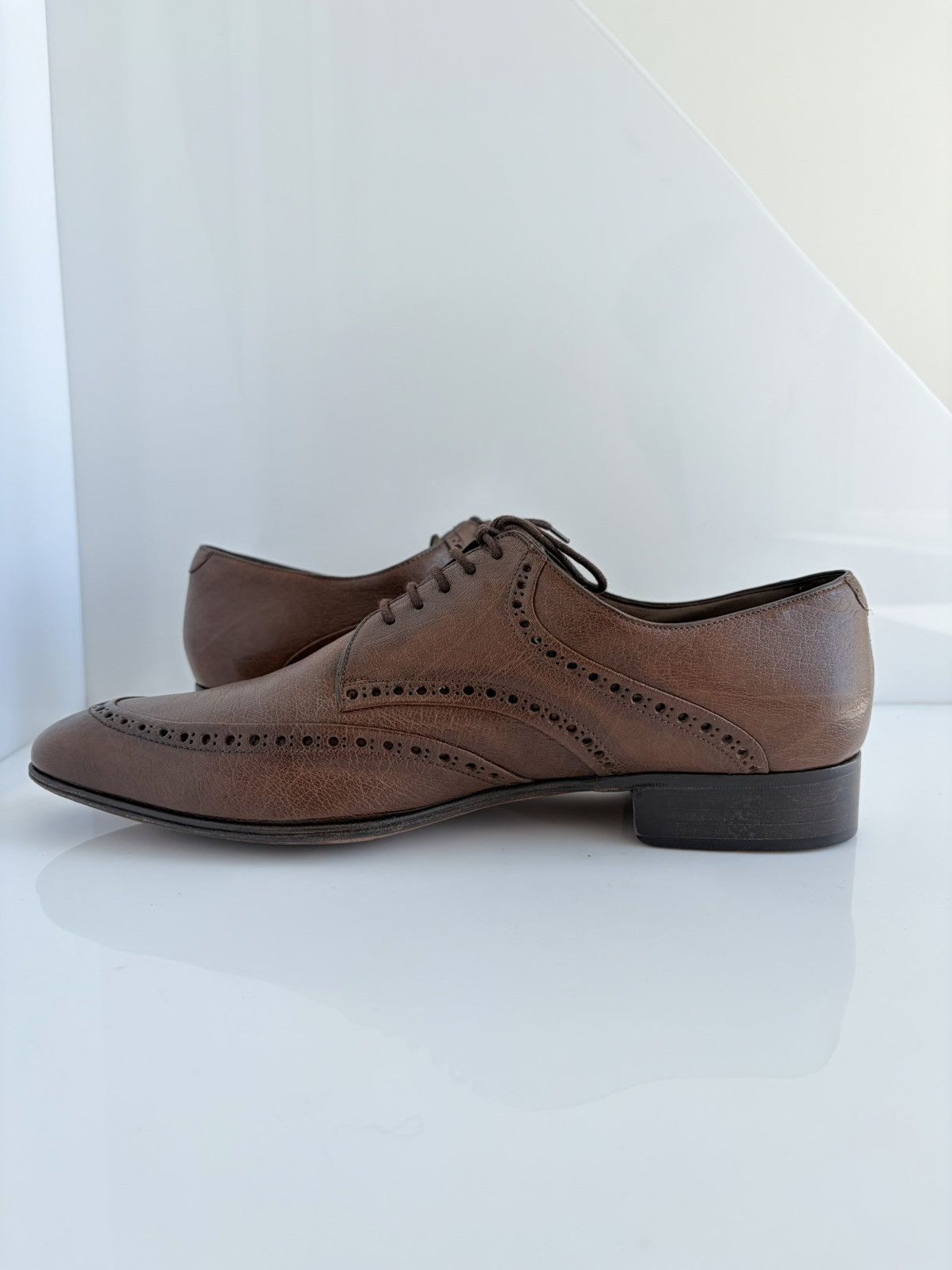 Valentino Valentino Garavani Leather Derby Wingtip Formal Casual Shoes Size US 10 / EU 43 - 8 Thumbnail
