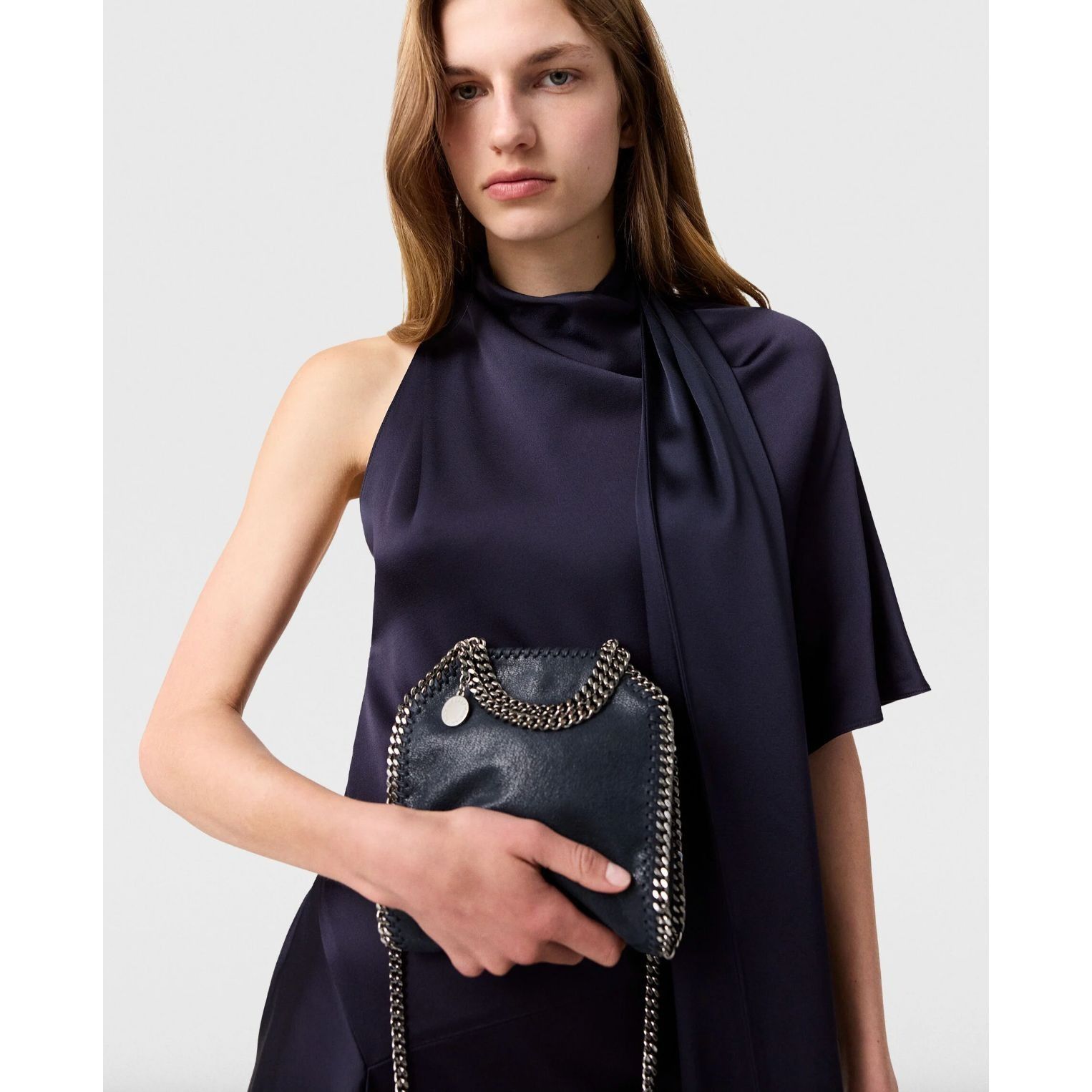Stella McCartney STELLA MCCARTNEY NAVY TINY SHAGGY DEAR FALABELLA Size ONE SIZE - 2 Thumbnail