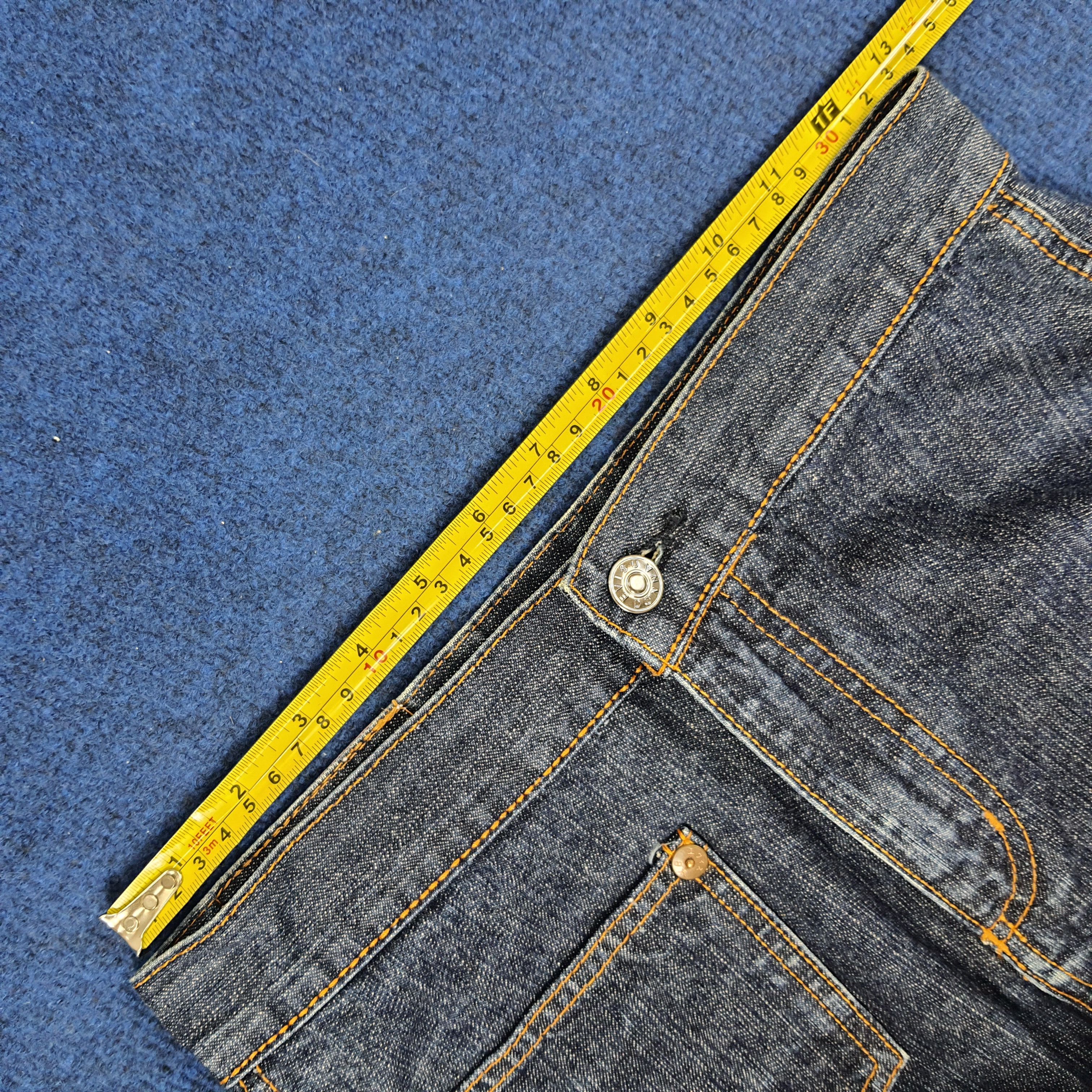 Evisu × Japanese Brand × Vintage Vintage Evisu Donna Japan Custom Daicock Midi Denim Skirt Size 25" / US 0 / IT 36 - 10 Thumbnail