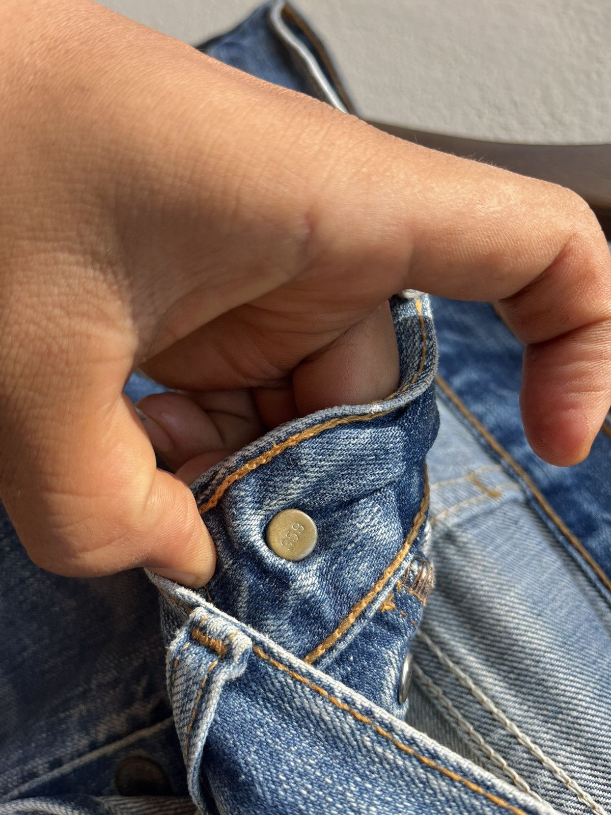 Vintage Thrashed Faded levi’s 501 grunge Size US 33 - 4 Thumbnail