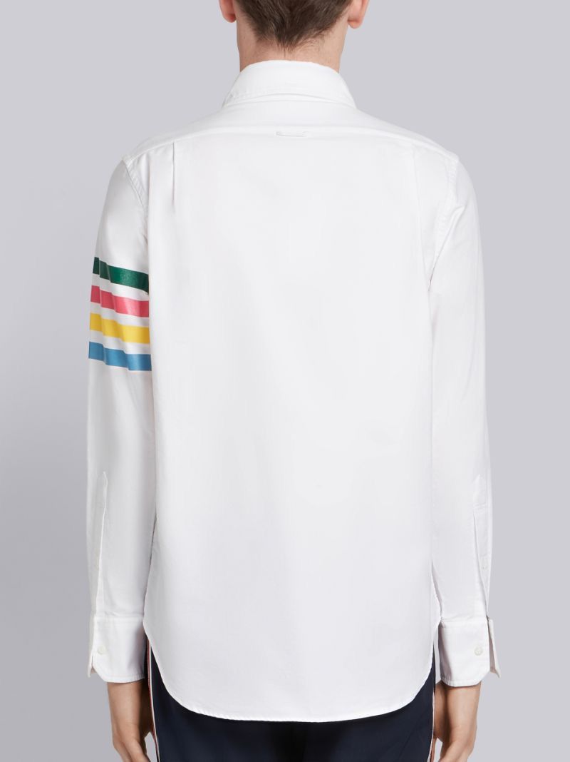 Thom Browne Thom Browne - 4-BAR ZIP-FRONT OXFORD SHIRT Size US M / EU 48-50 / 2 - 3 Thumbnail