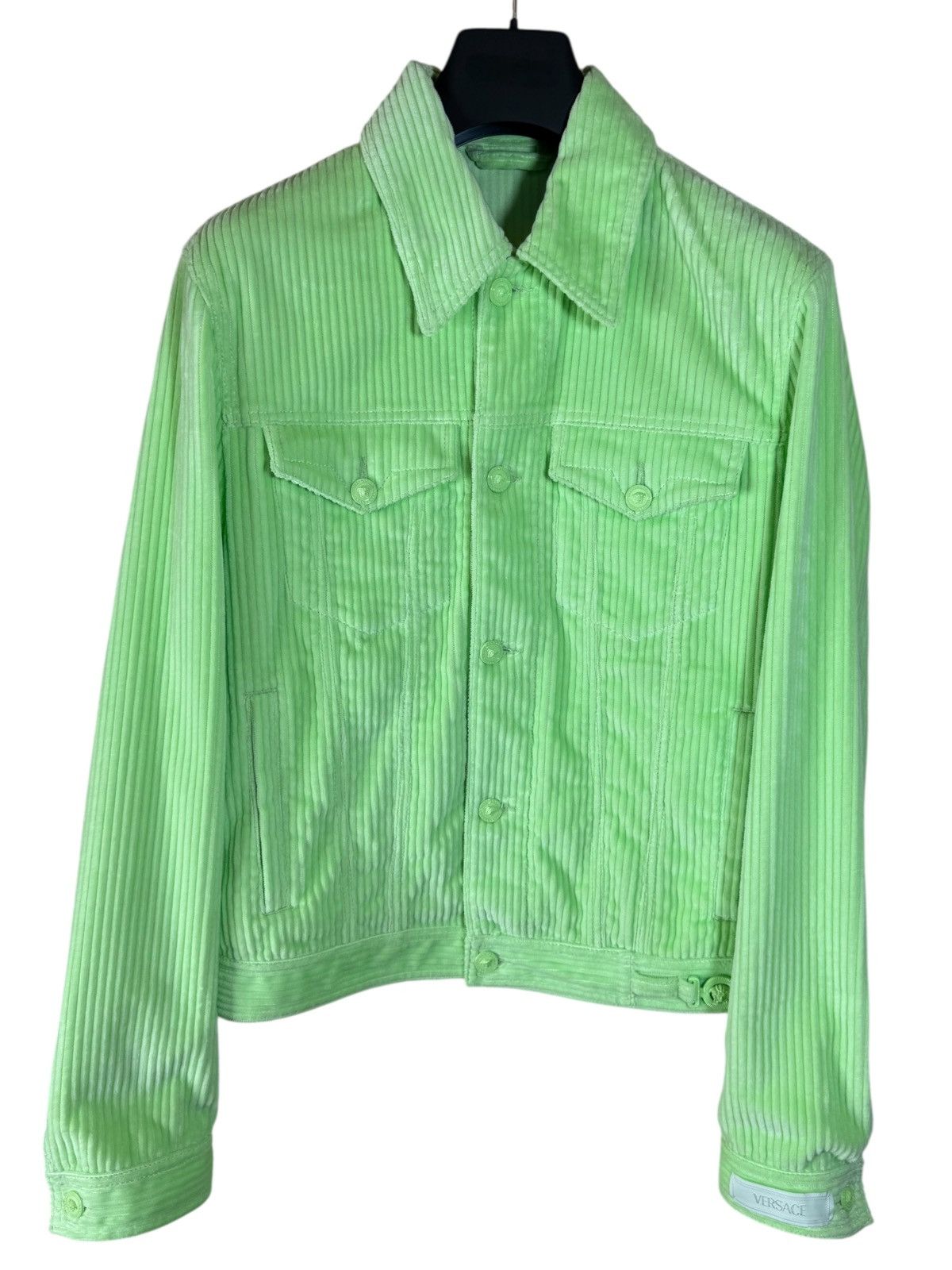 Versace Versace Green Corduroy Jacket & Pants Set Size 38R - 2 Thumbnail