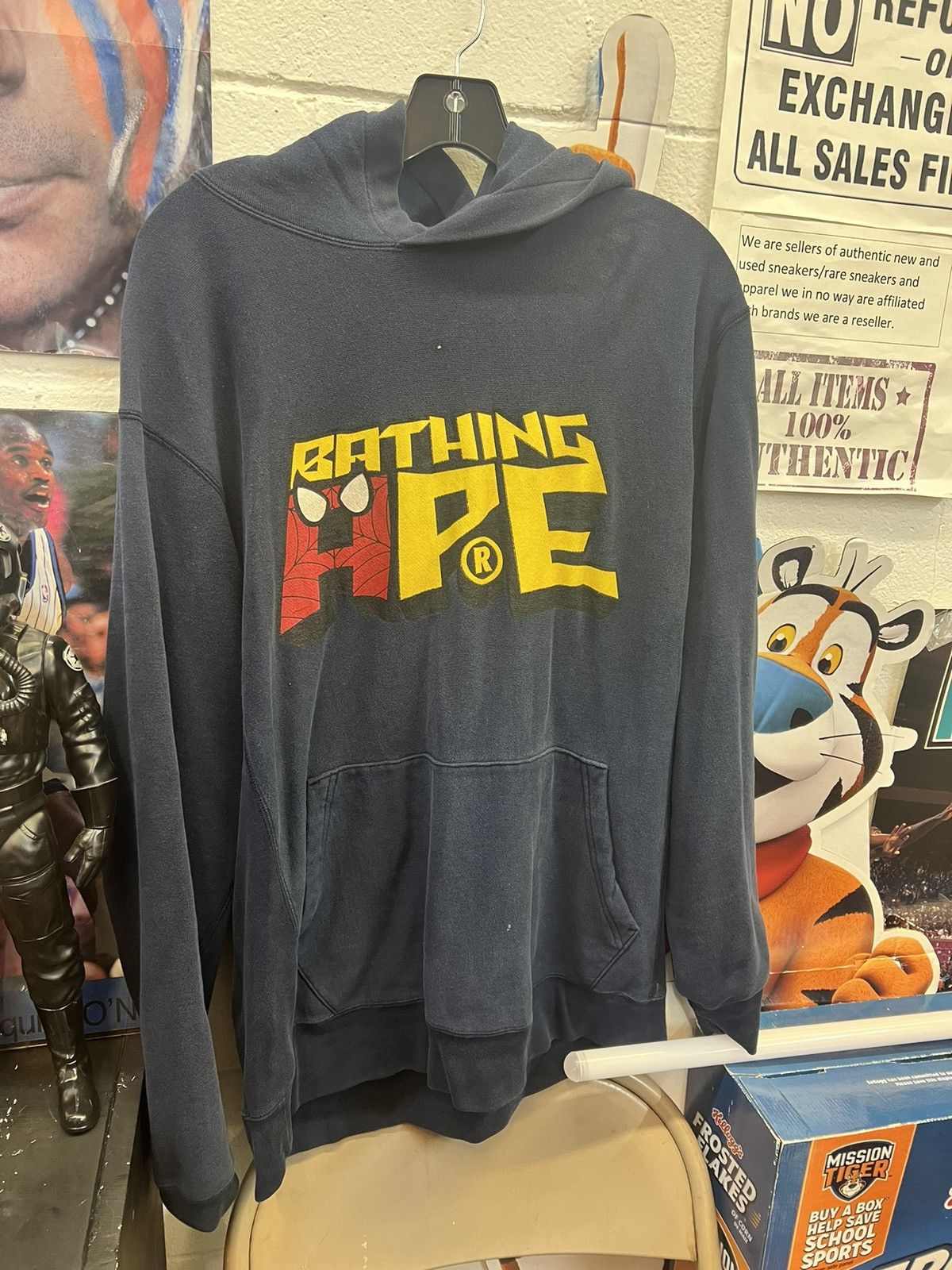 [希少] A BATHING APE スパイダーマン スウェット パーカー 希少] A BATHING APE スパイダーマン スウェット パーカー