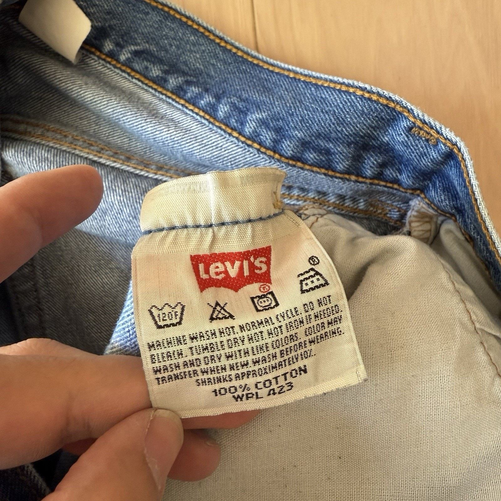 Levi's × Vintage Vintage Levis 501 Jeans 32 Blue Straight Leg Denim Size US 32 / EU 48 - 6 Thumbnail