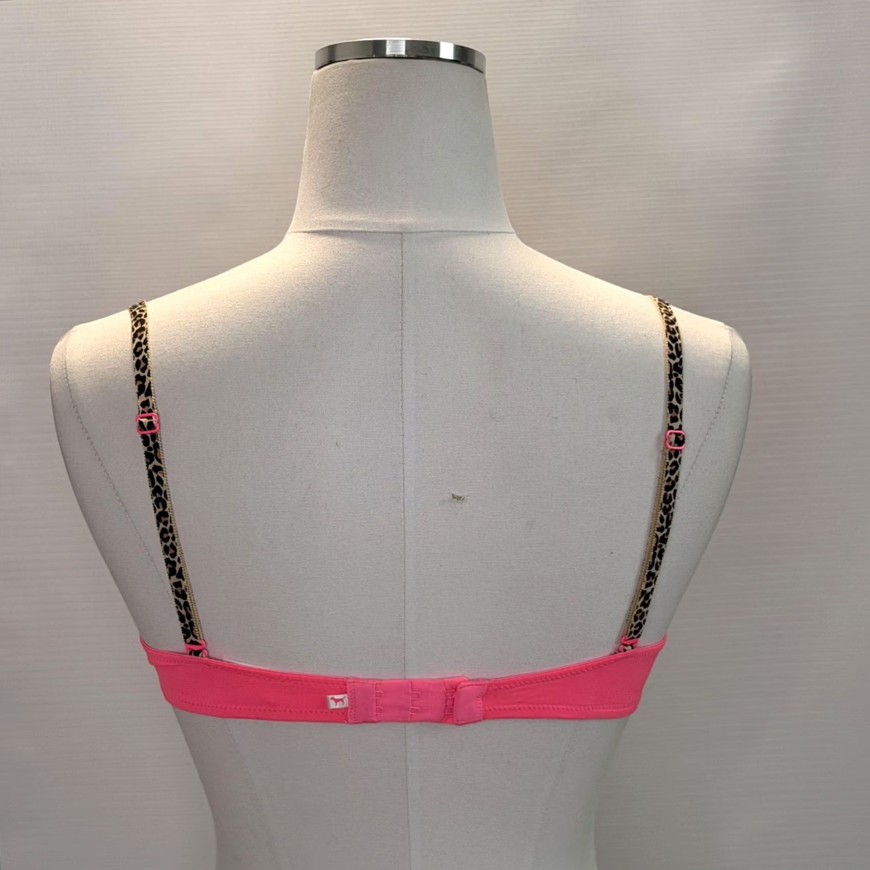 Pinko PINK Bra Set Womens 36B Neon Pink Push Up Underwire Lot Of 2 Bow Microfiber Size ONE SIZE - 5 Thumbnail