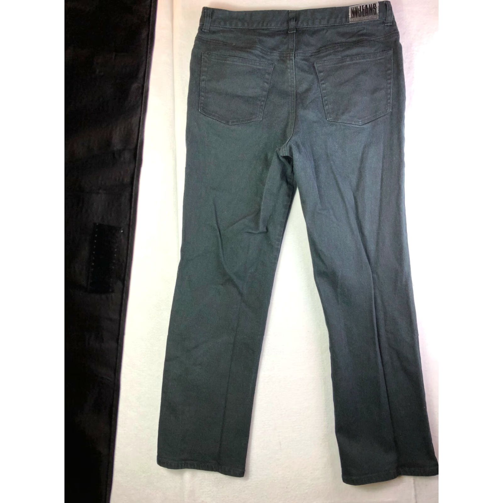 Sea New York New York Jeans Straight Womens Size 14 Average 32x29 Measured Black Jeans Regular Fit Denim Cotton Mid Rise Zip Αν Size 36" / US 14 / IT 50 - 2 Thumbnail