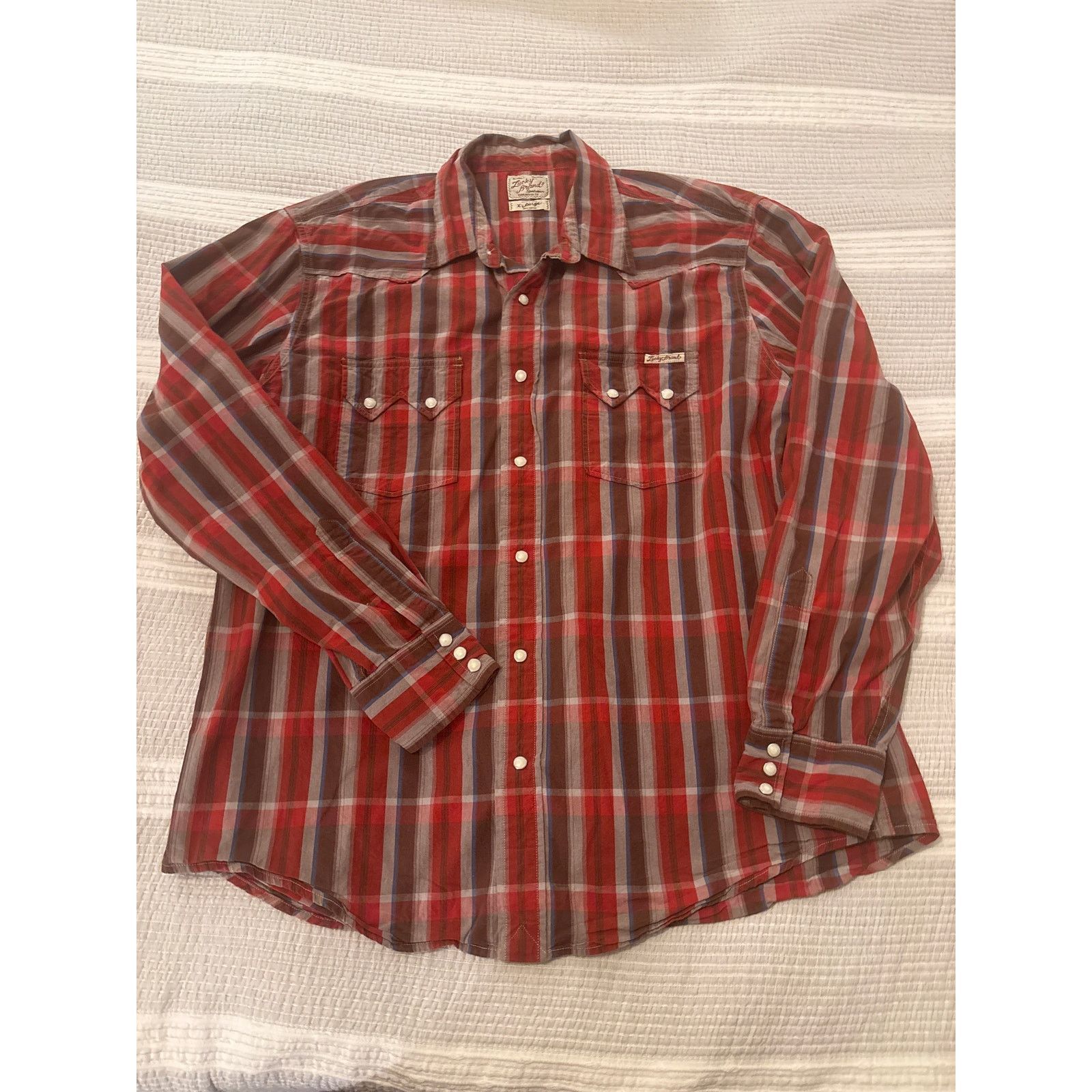Lucky Brand Lucky Brand Pearl Snap Shirt Size US XL / EU 56 / 4 - 1 Thumbnail