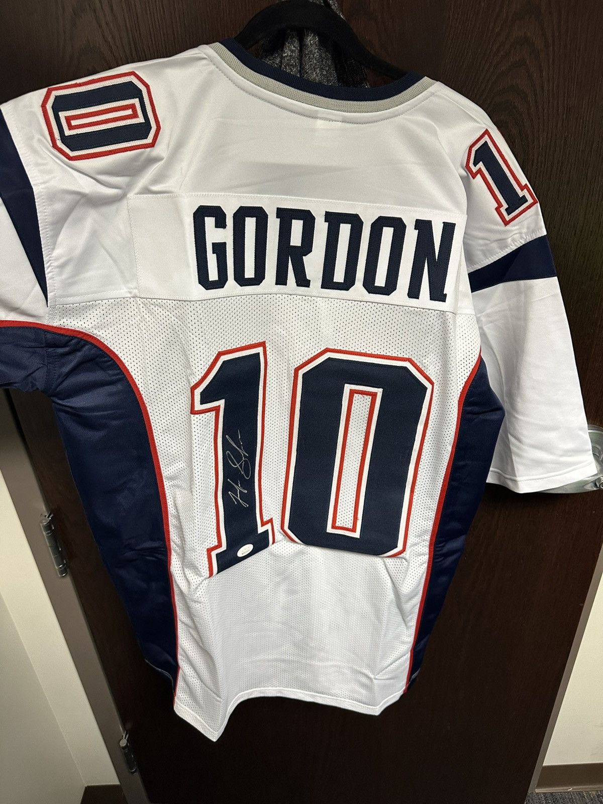 Vintage Authentic Signed New England Patriots Josh Gordon Jersey Size US XL / EU 56 / 4 - 2 Thumbnail