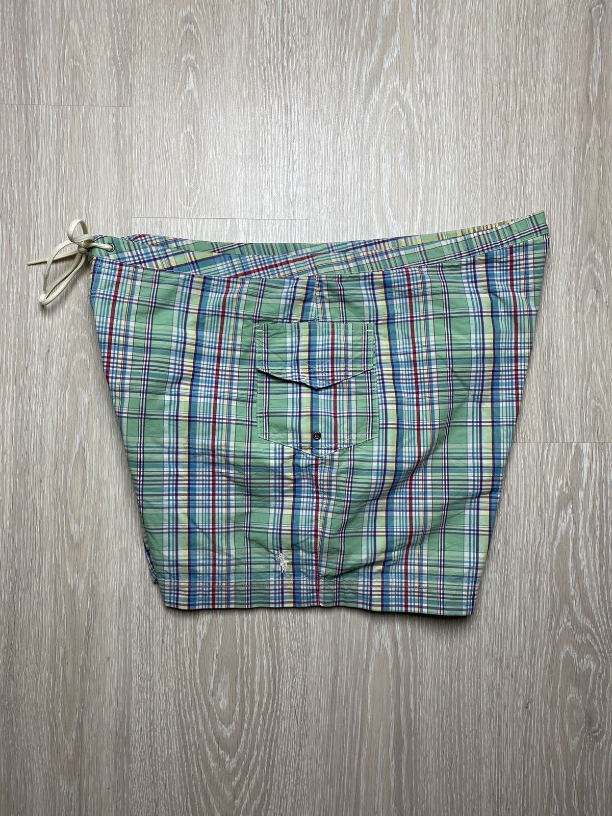Polo Ralph Lauren Title: Vintage Polo Ralph Lauren Men's Plaid Swim Board Size US 38 / EU 54 - 5 Thumbnail