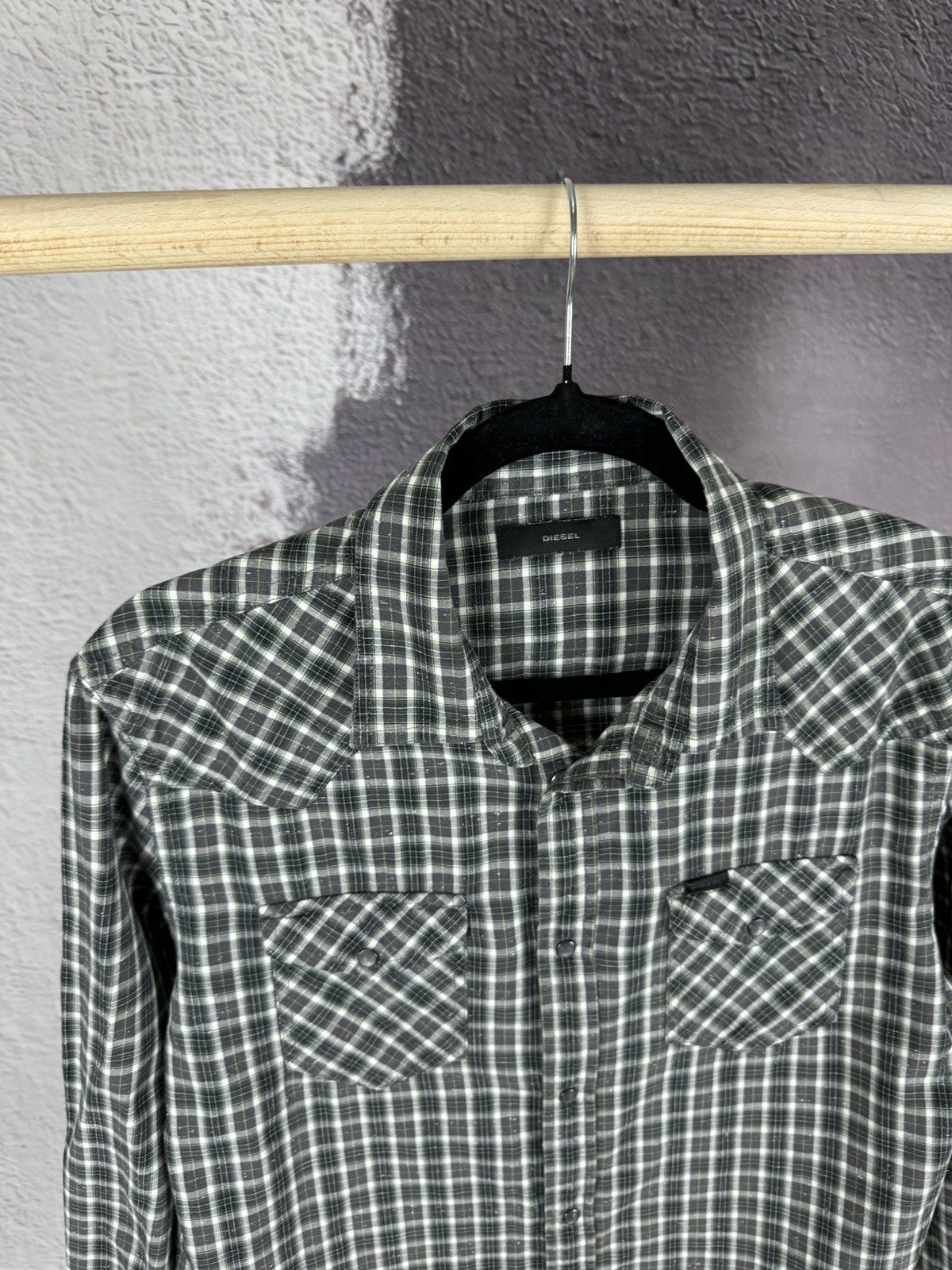Diesel Diesel vintage checkered flannel y2k long sleeve shirt Size US L / EU 52-54 / 3 - 9 Thumbnail