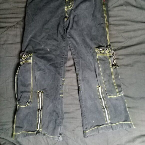 Tripp NYC × Vintage Vintage Y2K Tripp NYC Rave Wide Leg Jeans Baggy Size US 28 / EU 44 - 3 Thumbnail