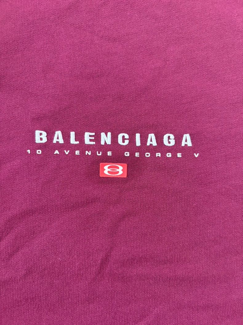 Balenciaga Balenciaga 25ss Burgundy Plaid Neck Polo Shirt 2505-Nextar Size US S / EU 44-46 / 1 - 3 Thumbnail