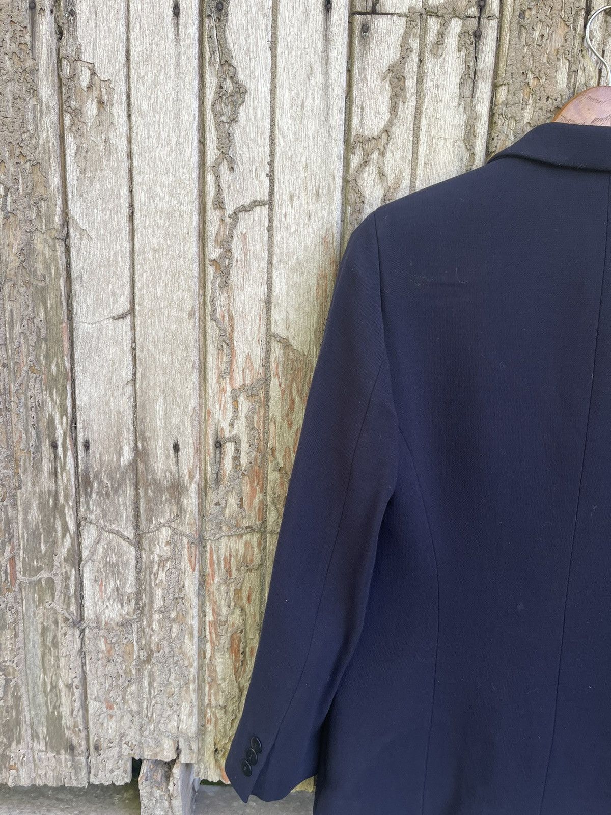 Designer Donna Karan Signature Navy Double-Breasted Blazer Size XS / US 0-2 / IT 36-38 - 12 Thumbnail