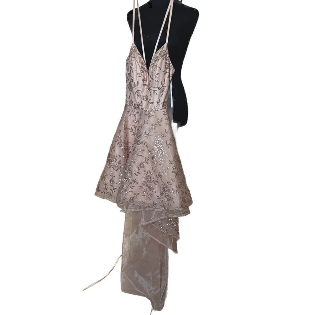 NBDN Nobrandedon Abby Paris by Lucci Lu sz 6 hi-LO dress Size M / US 6-8 / IT 42-44 - 3 Thumbnail