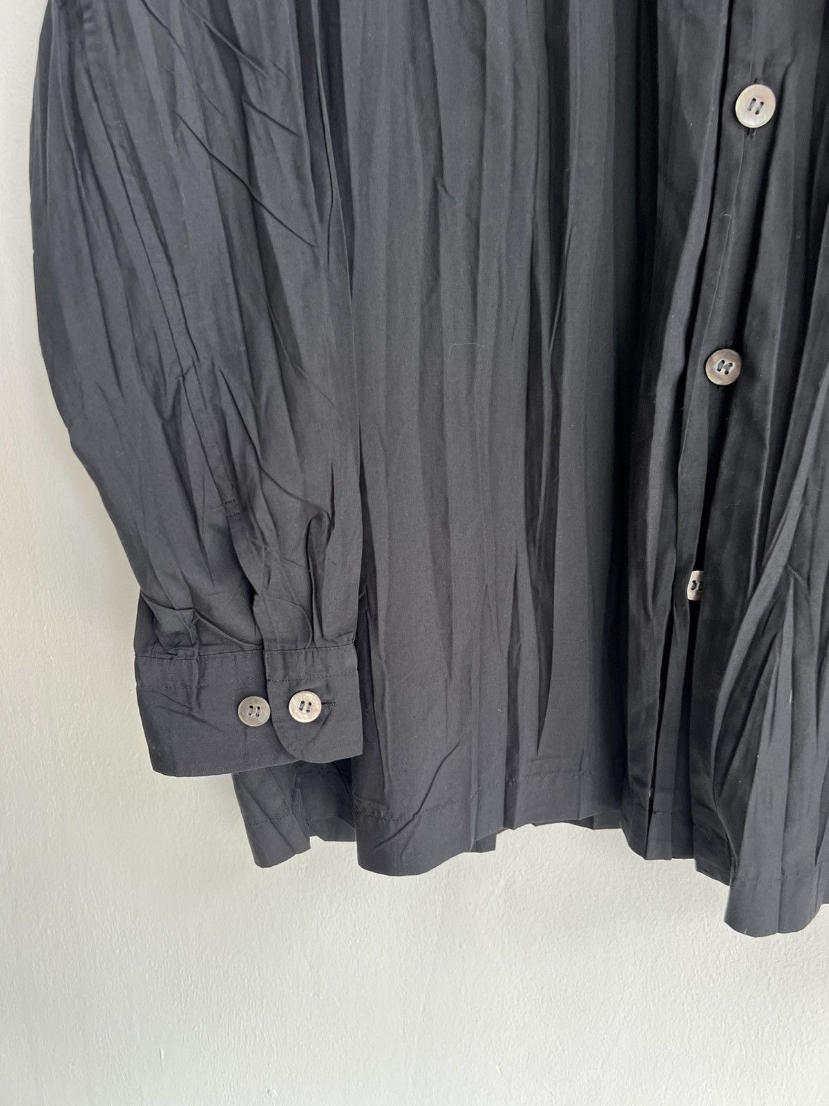 Pleats Please Issey Miyake SS98 Issey Miyake Men Wrinkled Pleated Stand Collar OS Jkt Size US XL / EU 56 / 4 - 5 Thumbnail