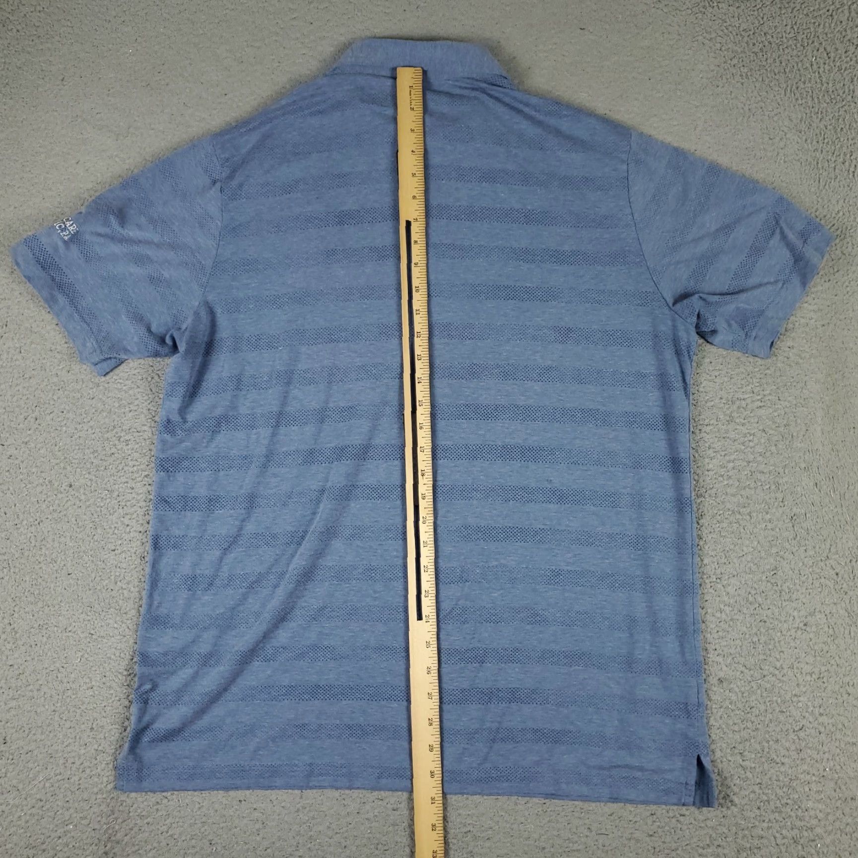 TravisMathew Travis Mathew Polo Shirt Mens Size XL Blue Striped Short Sleeve Casual Golf Size US XL / EU 56 / 4 - 4 Thumbnail