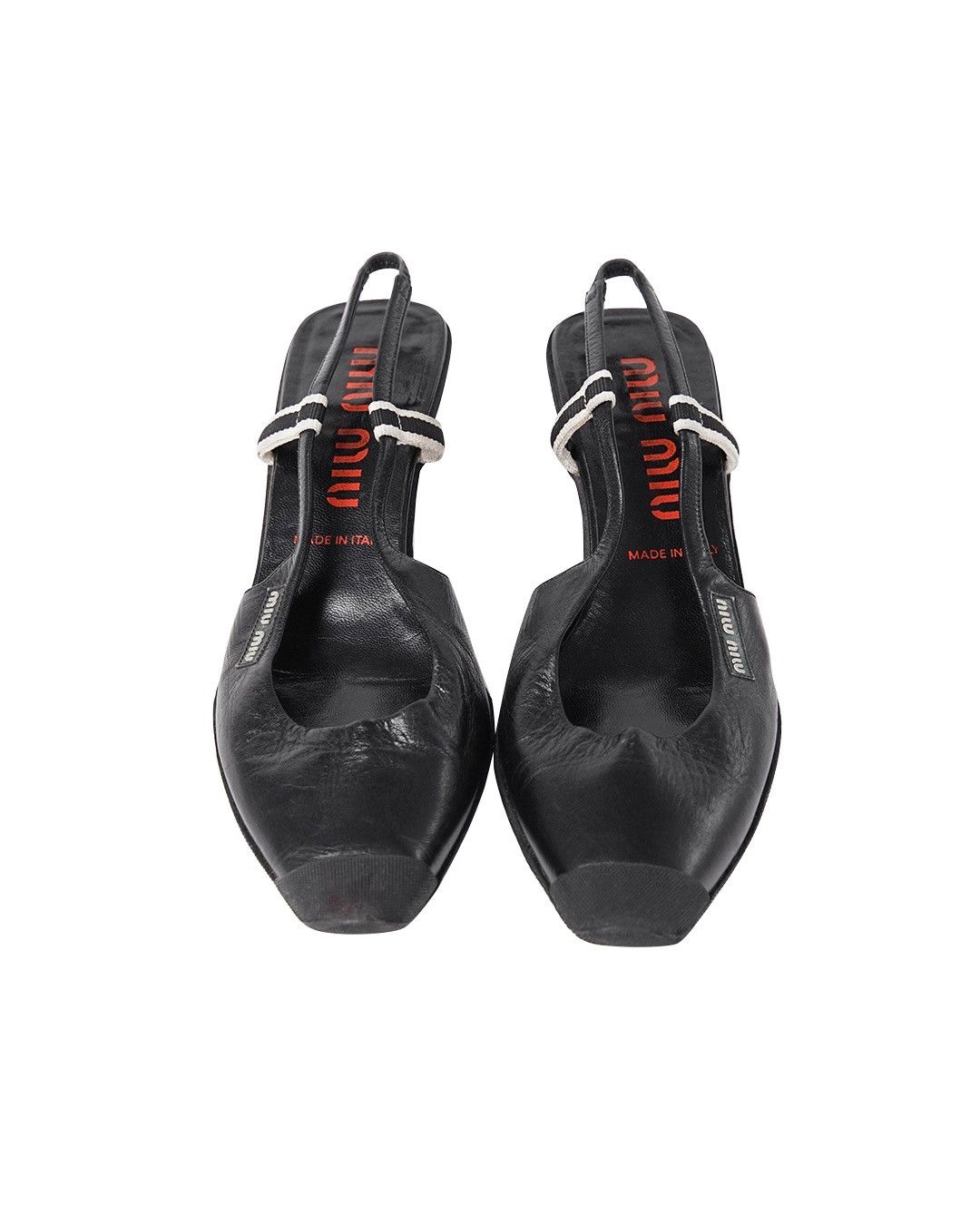 Miu Miu Miu Miu S/S2000 Leather Mules in Black Size US 7 / IT 37 - 5 Thumbnail