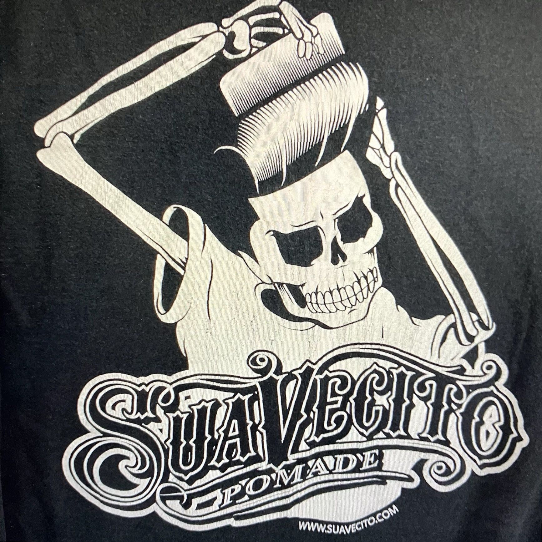 Vintage VINTAGE Suavecito Pomade Long Sleeve T-Shirt Men XL Black Skull Graphic Retro 50s Greaser Size US XL / EU 56 / 4 - 3 Thumbnail