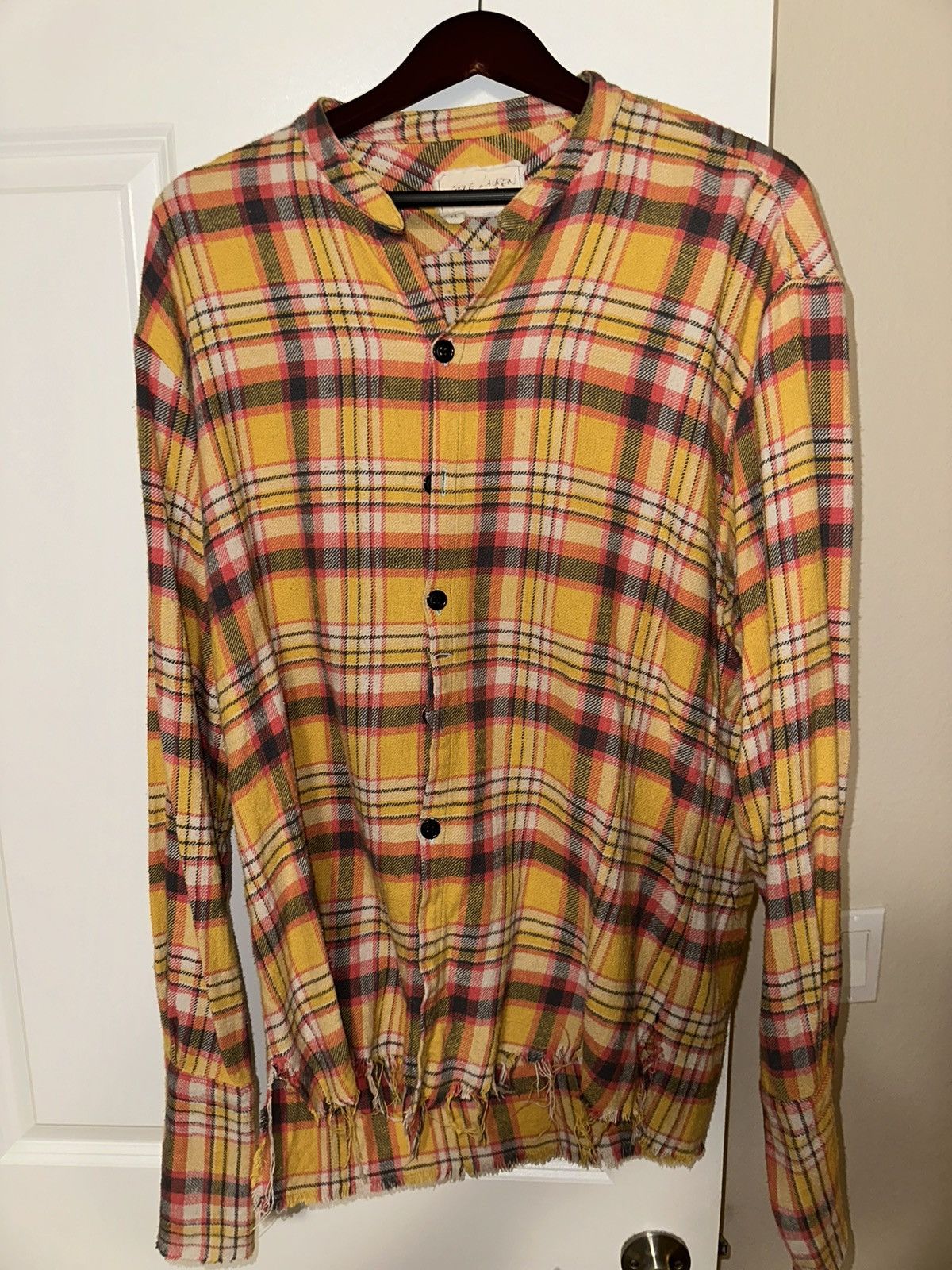Greg Lauren GREG LAUREN - YELLOW PLAID STUDIO - SIZE 4 | Grailed