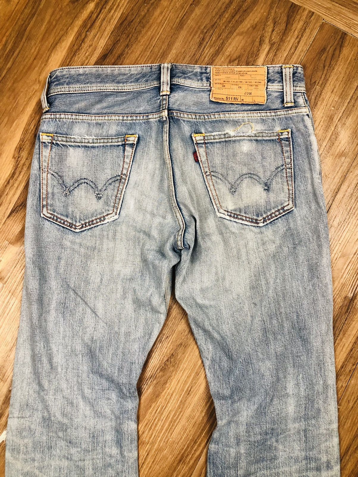 Edwin Edwin 511RV Ripped Distressed Flare Jeans Rare (40) Size US 32 / EU 48 - 13 Thumbnail