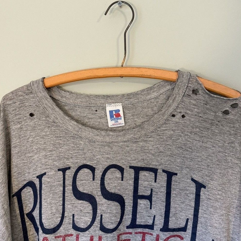 Vintage Thrashed Faded Distressed Russell Athletic Tee