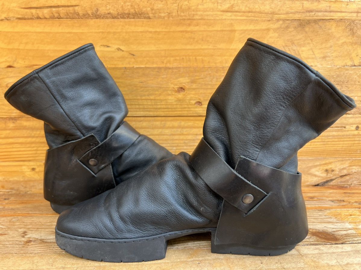 Trippen Trippen Rectangle Men’s Black leather Buckle Boots Size US 10 / IT 40 - 7 Thumbnail