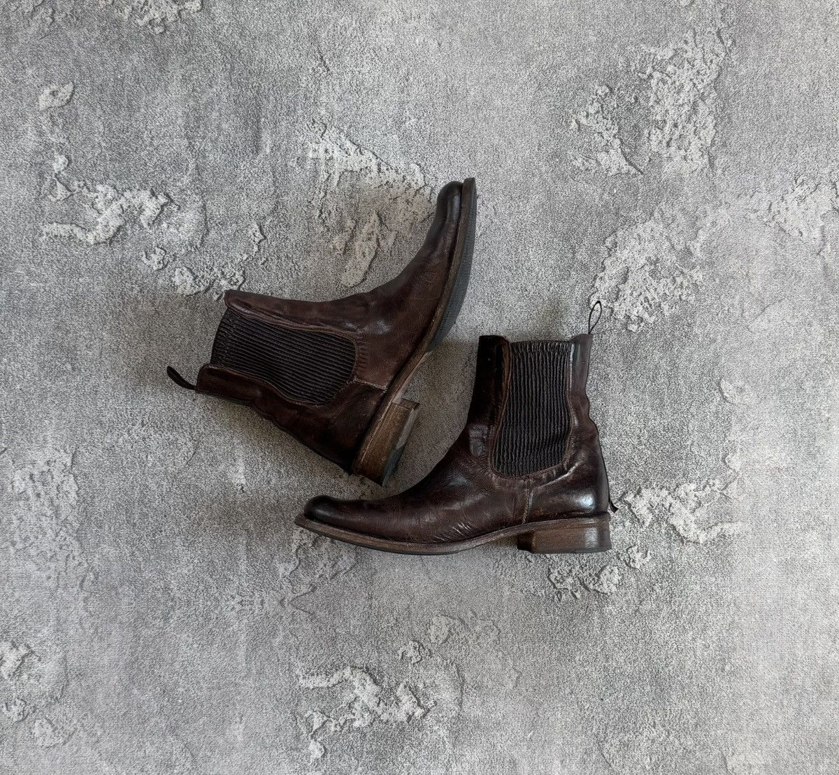 Shoto Shoto 41size brown leather Chelsea boost distressed style Size US 8 / EU 41 - 1 Thumbnail