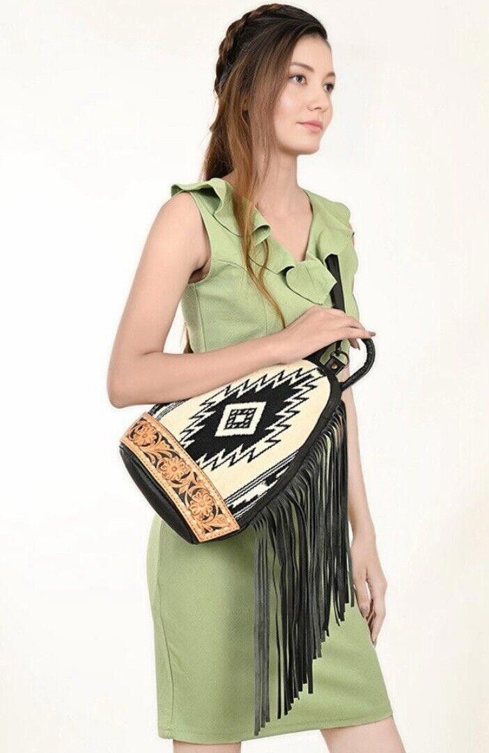 Designer AD American Darling ADBG1125A Sling Hand Tooled Leather Size ONE SIZE - 1 Thumbnail