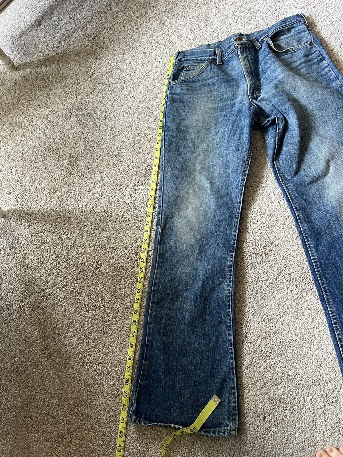 Lee × Vintage Vintage Lee Rider Bootcut flare pants 1970s talon 42 Size US 32 / EU 48 - 11 Thumbnail
