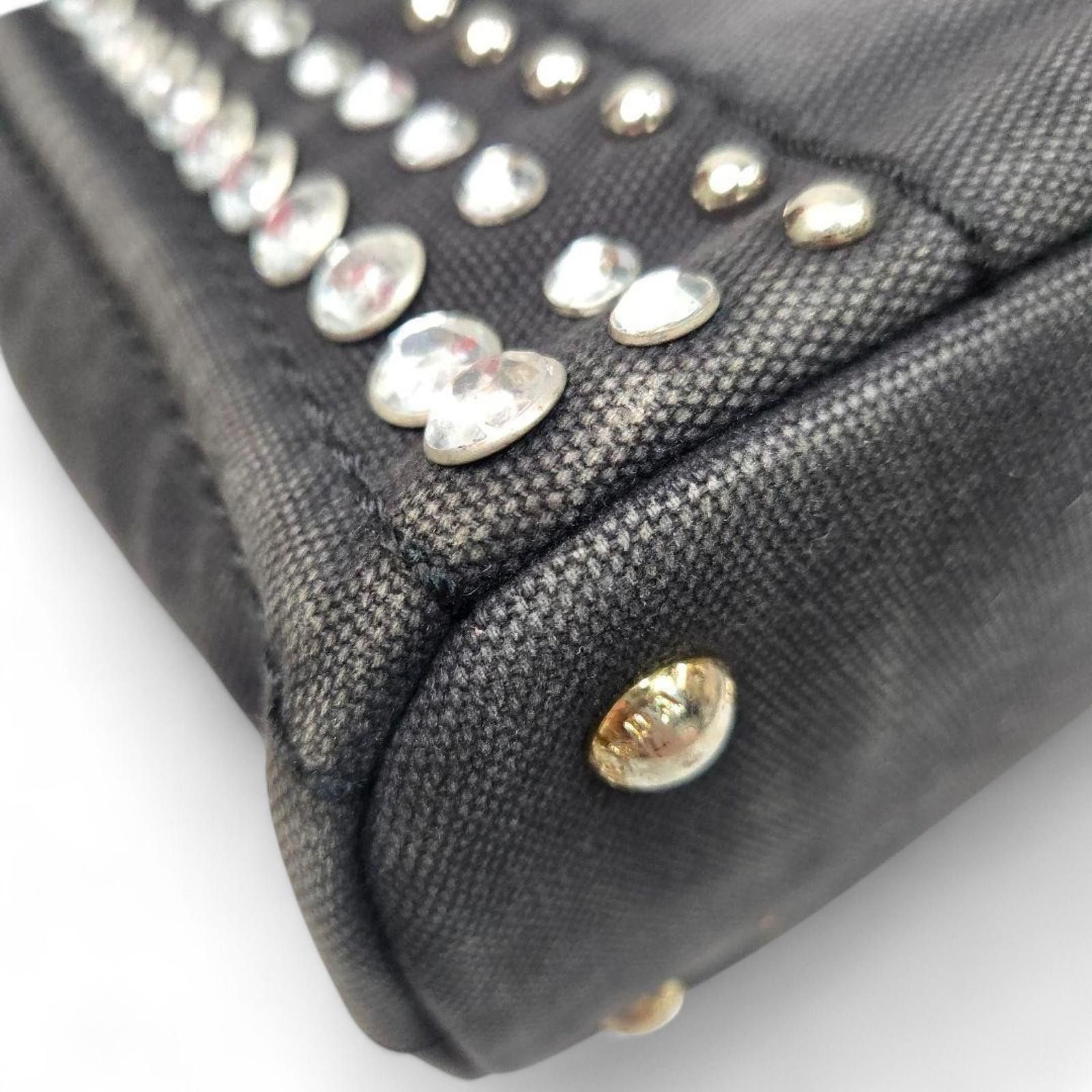 Prada Prada - Black Studded Tote Bag Size ONE SIZE - 5 Thumbnail