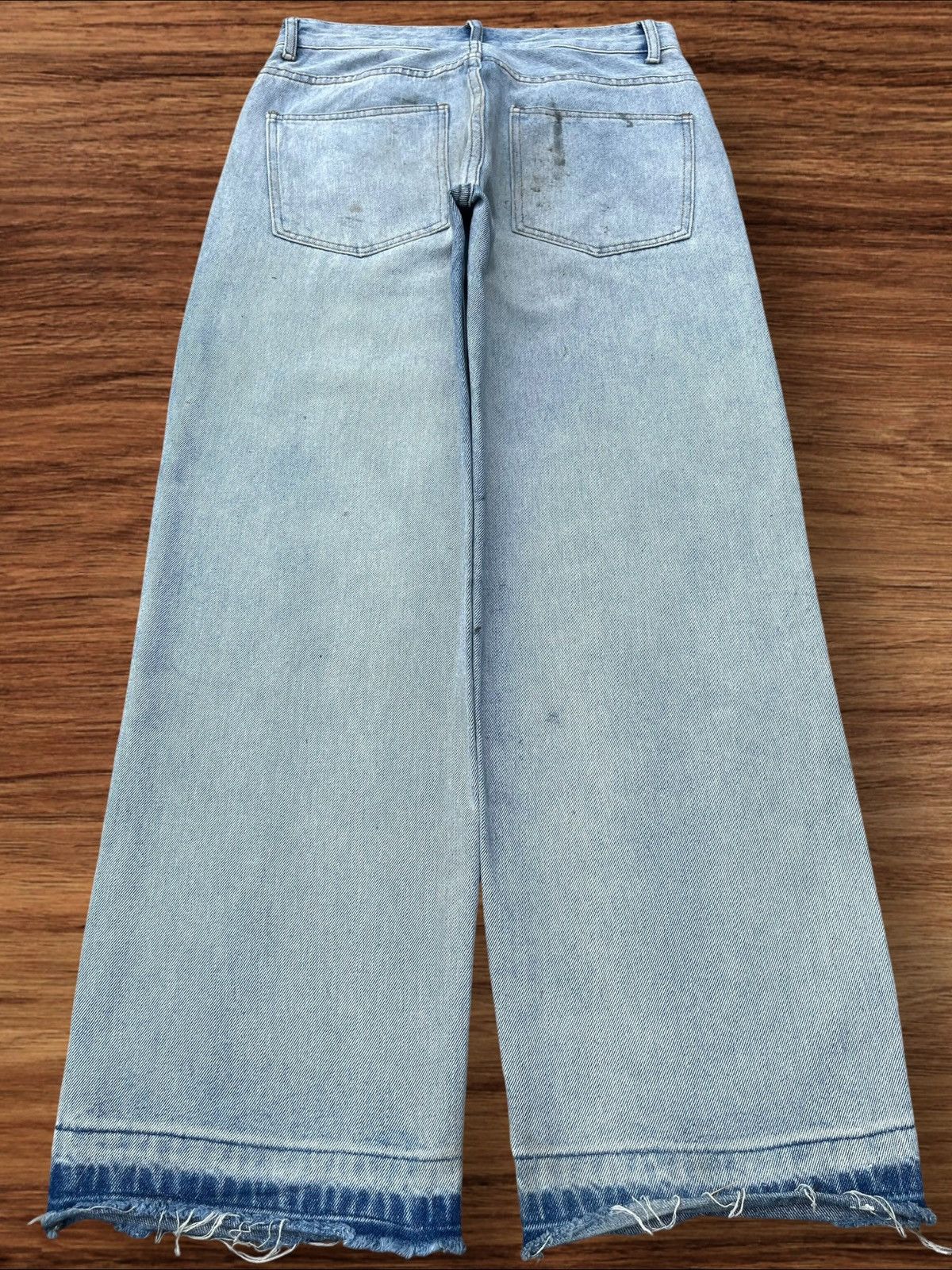 Japanese Brand × Vintage Vintage Japanese Brand High Waist Frayed Leg Baggy Jeans Size US 30 / EU 46 - 2 Thumbnail